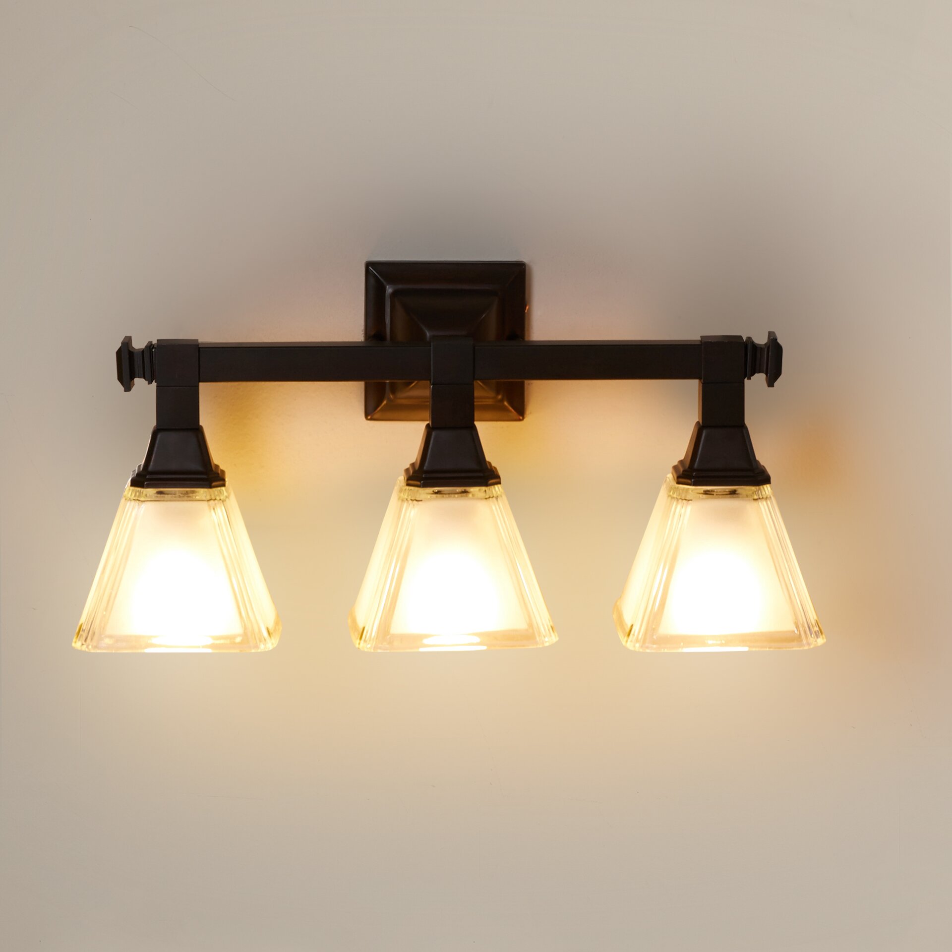 Charlton Home Fritsche 3-Light Vanity Light & Reviews | Wayfair - Charlton Home® Fritsche 3-Light Vanity Light