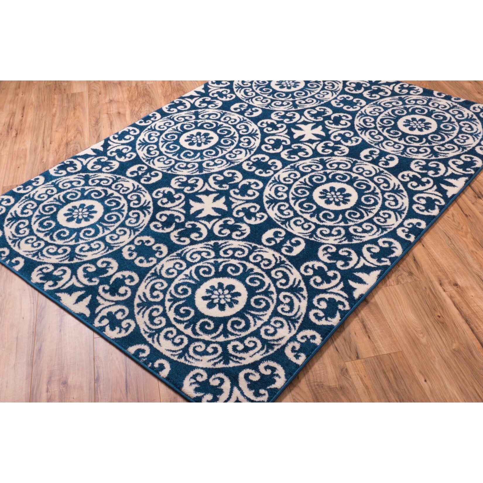 navy blue and white area rugs