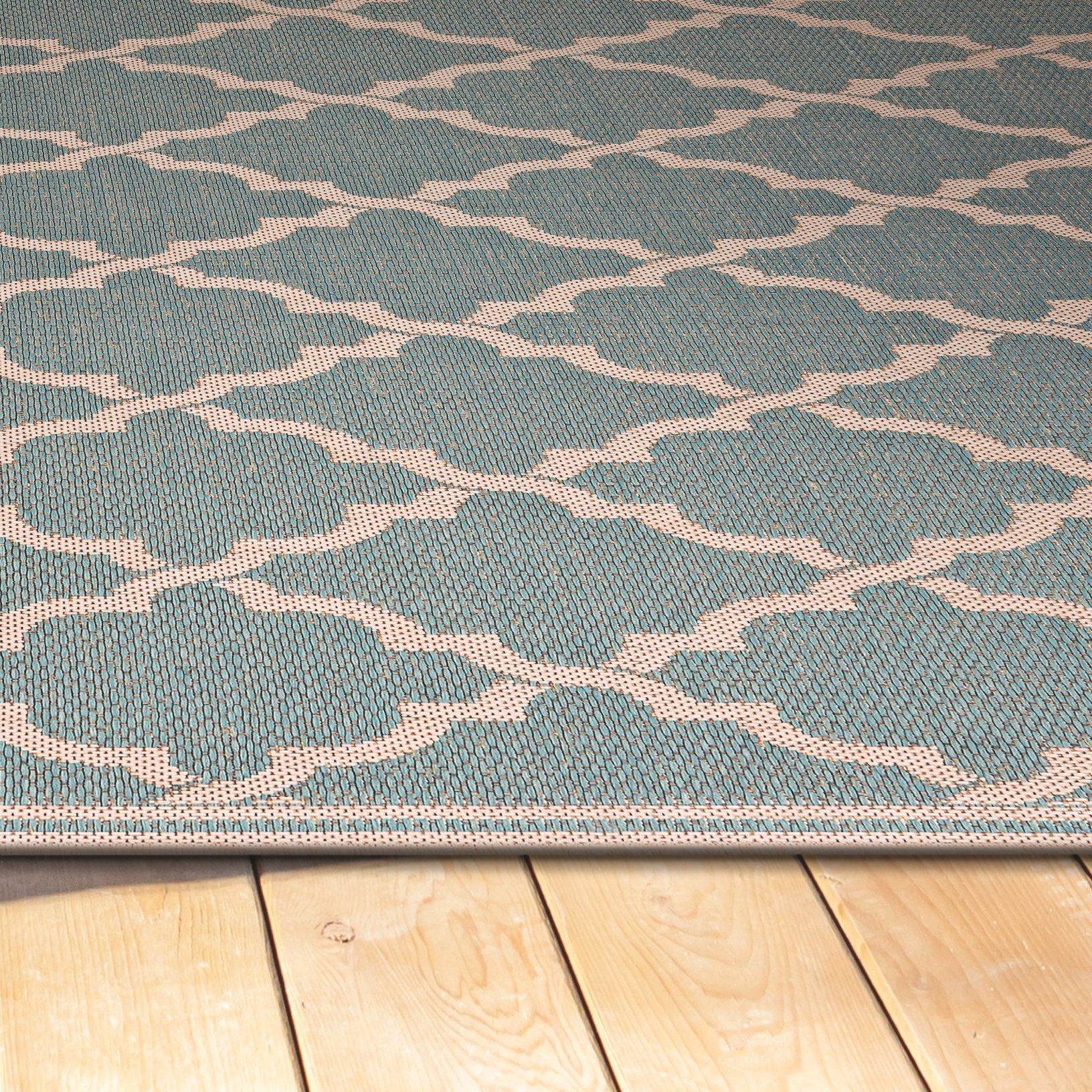 Charlton Home Cardwell Ocean Port Light Turquoise Indoor/Outdoor Area Rug & Reviews Wayfair.ca