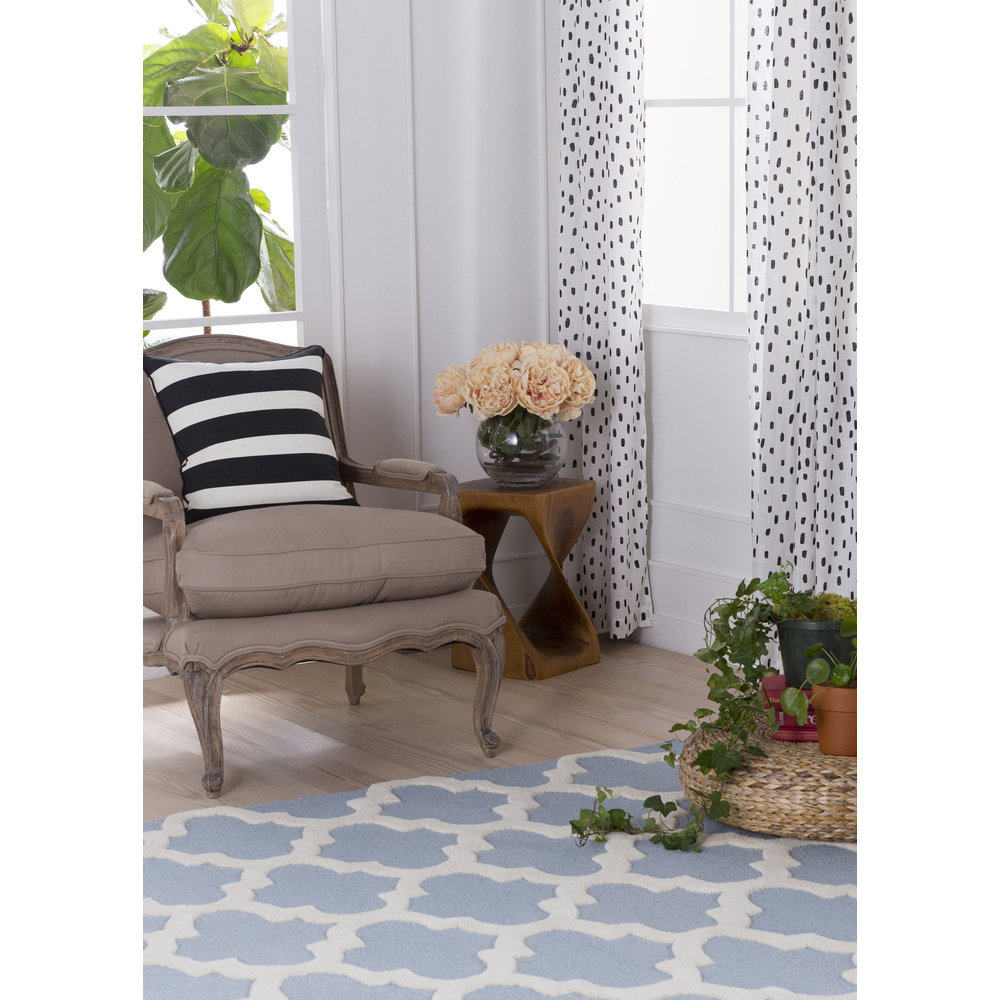 Galinda Blue Geometric Wool HandTufted Area Rug & Reviews Joss & Main