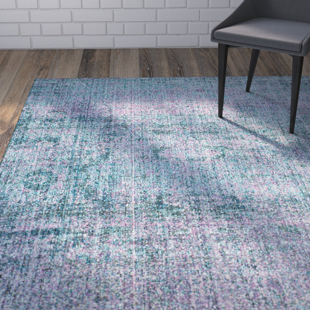 Brayden Studio Mulhall Purple/Blue Area Rug & Reviews Wayfair