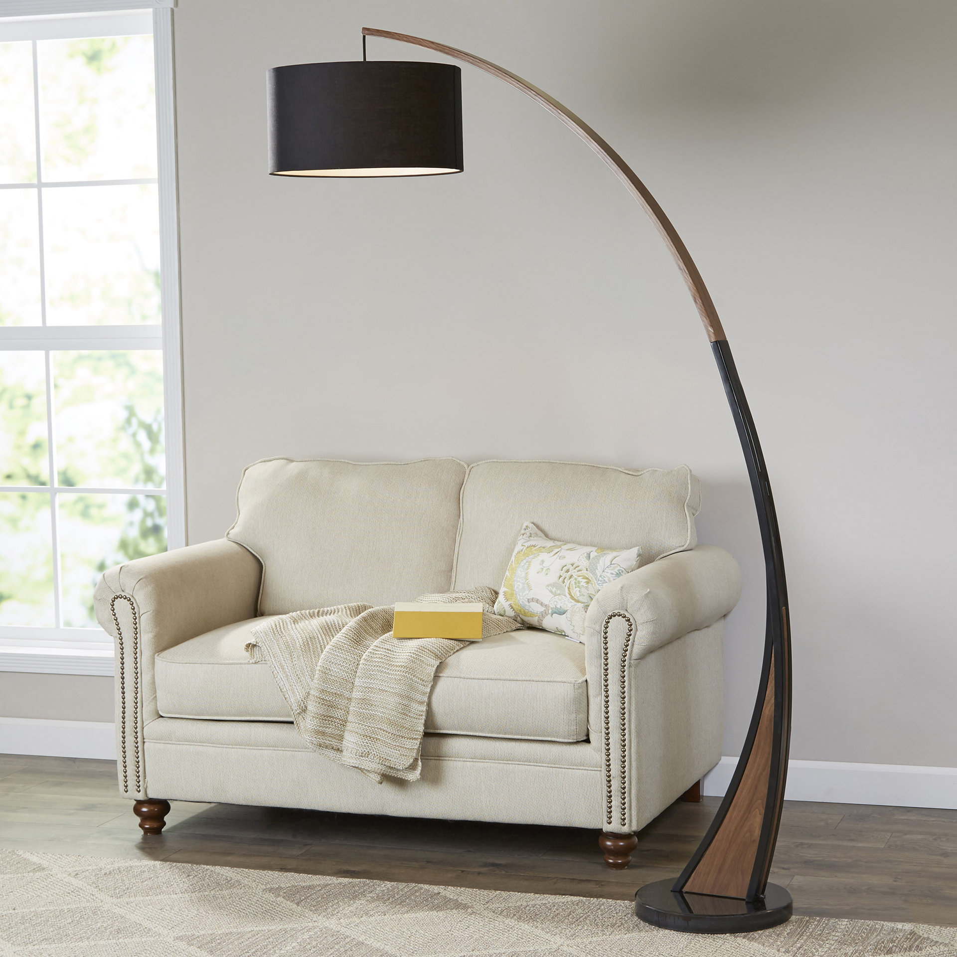 Corrigan Studio Virgil 77" LED Arched Floor Lamp & Reviews Wayfair