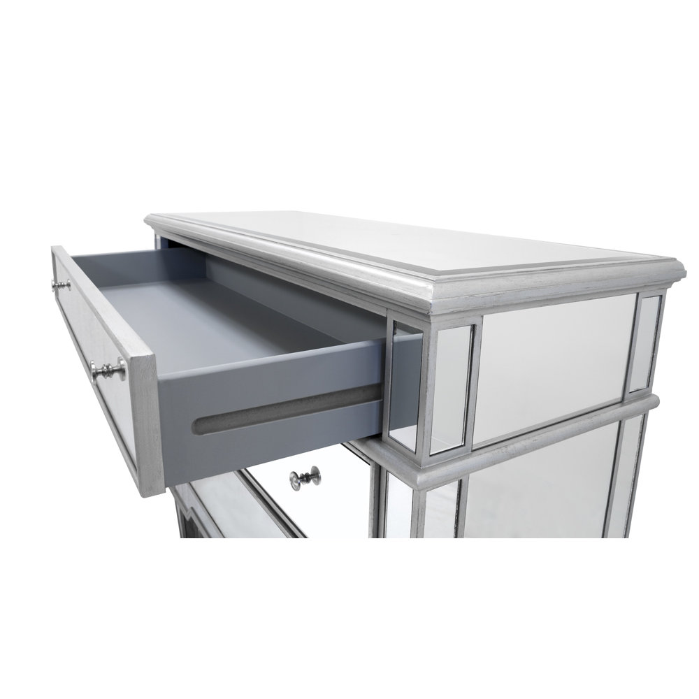 BestMasterFurniture 3 Drawer Mirrored Chest & Reviews Wayfair