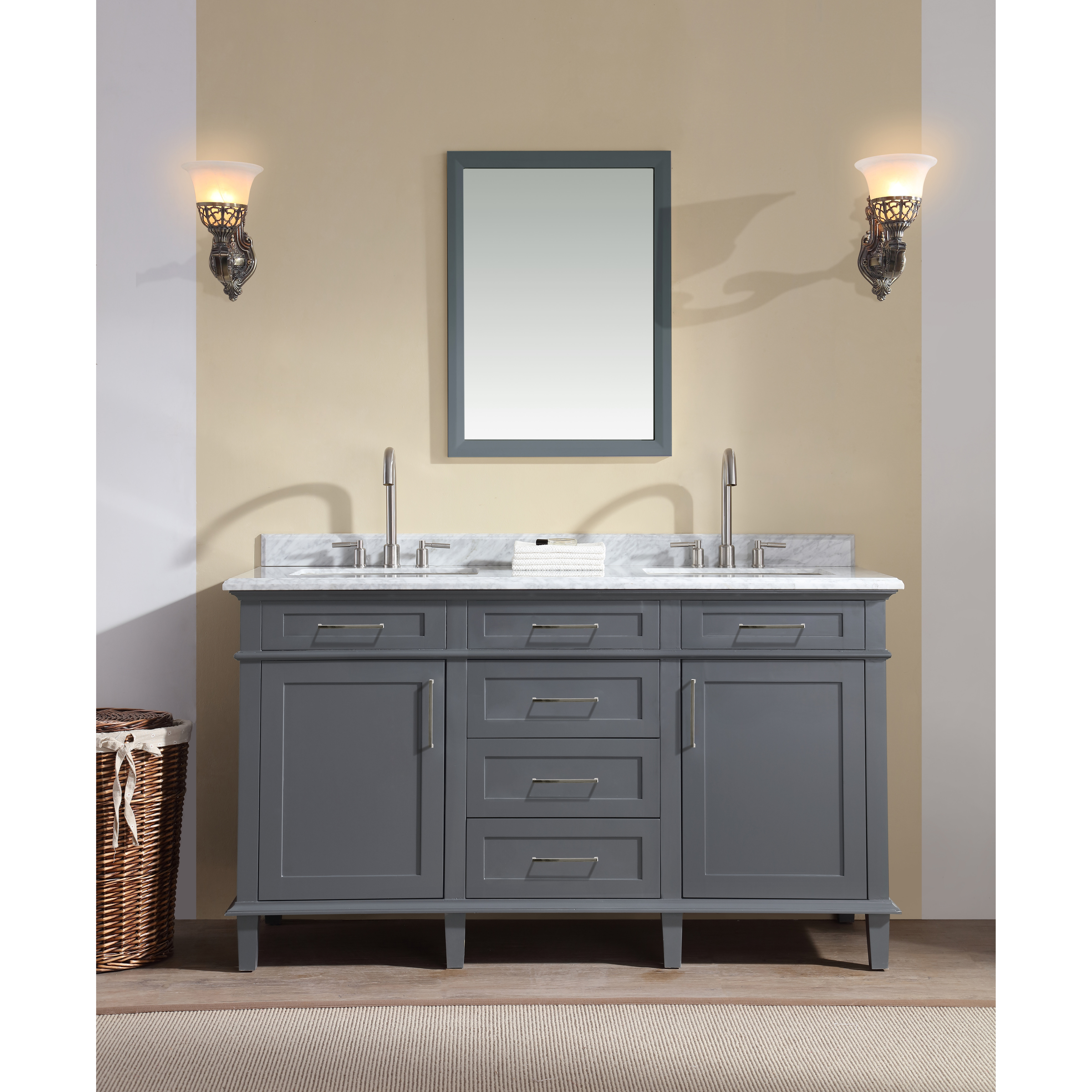 Palazzo 60-Inch Double Bathroom Vanity palazzo 60 inch bathroom vanity Palazzo 60-Inch Double Bathroom Vanity palazzo 60 inch bathroom vanity