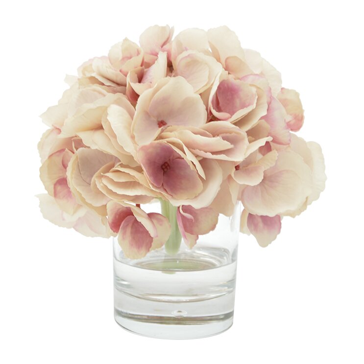 Lark Manor Hydrangea Bouquet in Water Floral Arrangement & Reviews ...