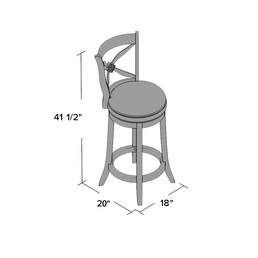 Flores 26 Swivel Bar Stool Images