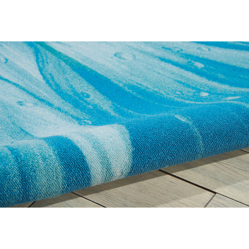 Nourison Coastal Blue Indoor/Outdoor Area Rug Wayfair