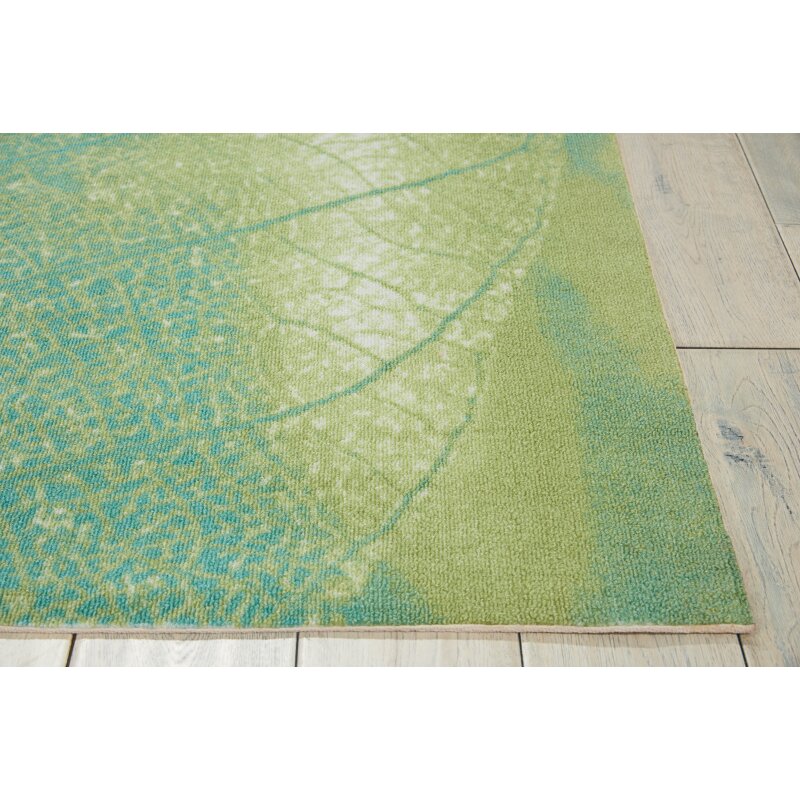 Nourison Coastal Green Indoor\/Outdoor Area Rug  Wayfair.ca