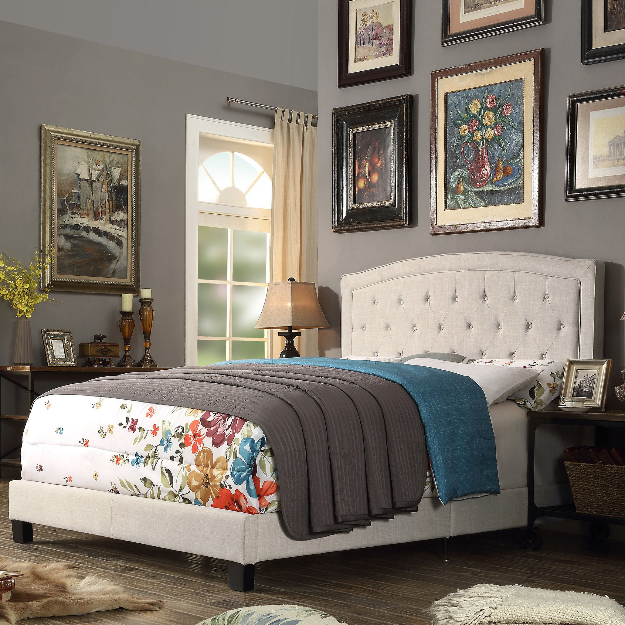 Mulhouse Furniture Gabriel Upholstered Panel Bed & Reviews Wayfair