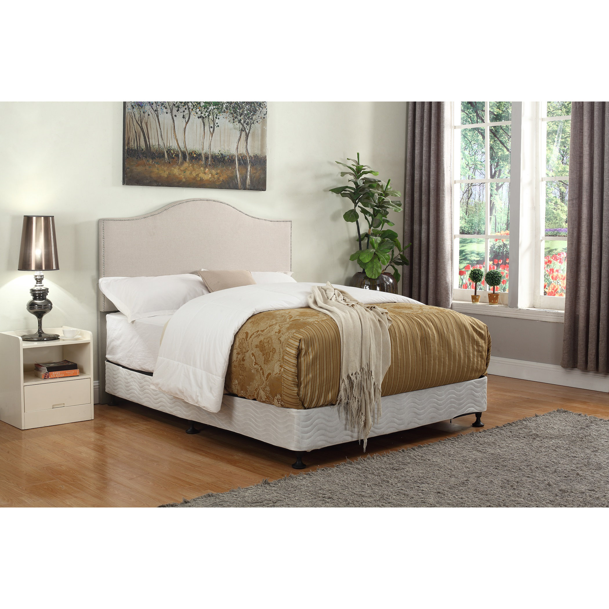 Container Upholstered Panel Headboard & Reviews Wayfair