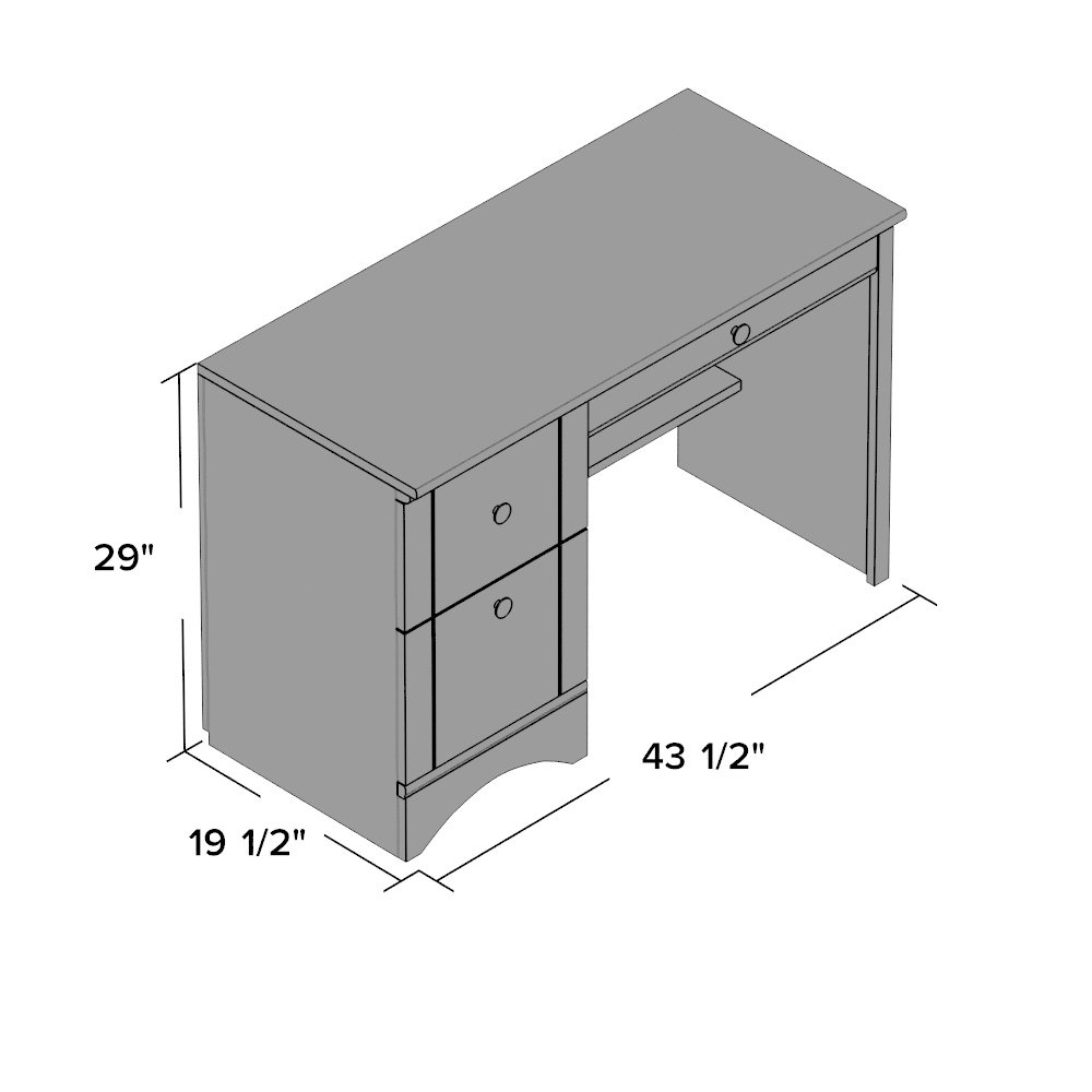 Beachcrest Home Pinellas Computer Desk with Keyboard Tray & Reviews