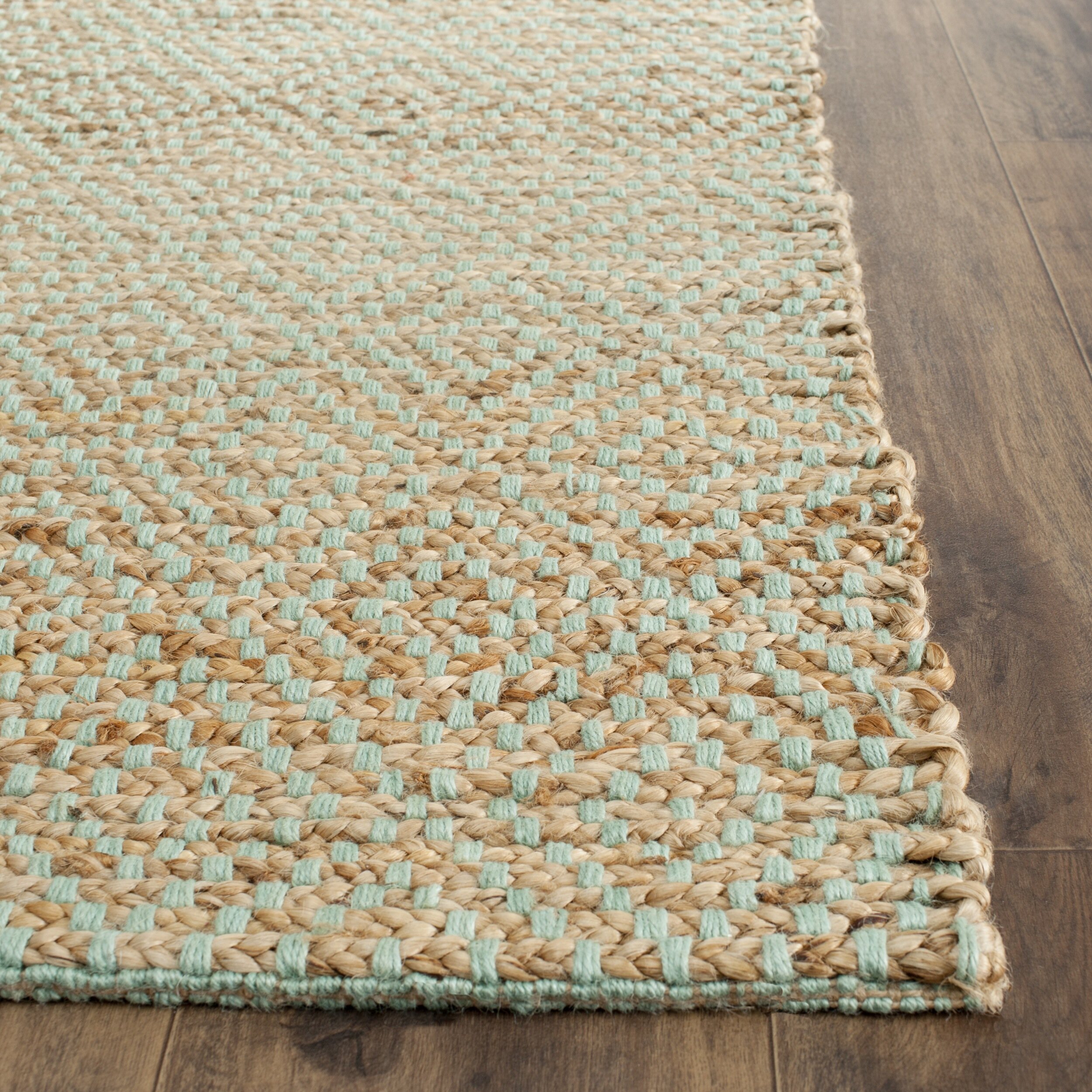 Beachcrest Home Richmond Natural/Mint Green Indoor Area Rug & Reviews