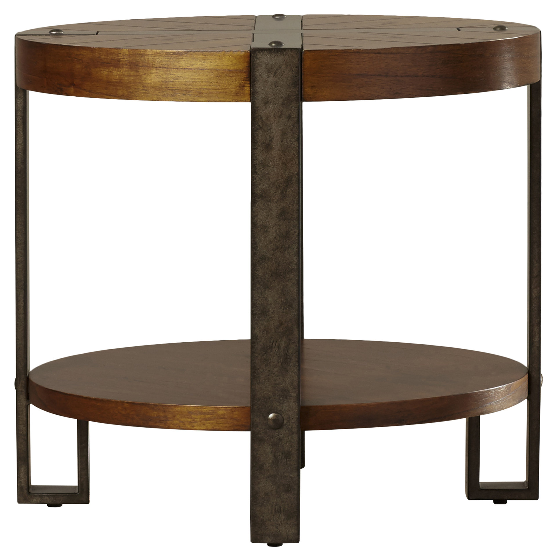 Loon Peak Gallatin Round End Table Reviews Wayfair Loon Peak Reg Gallatin Round End Table