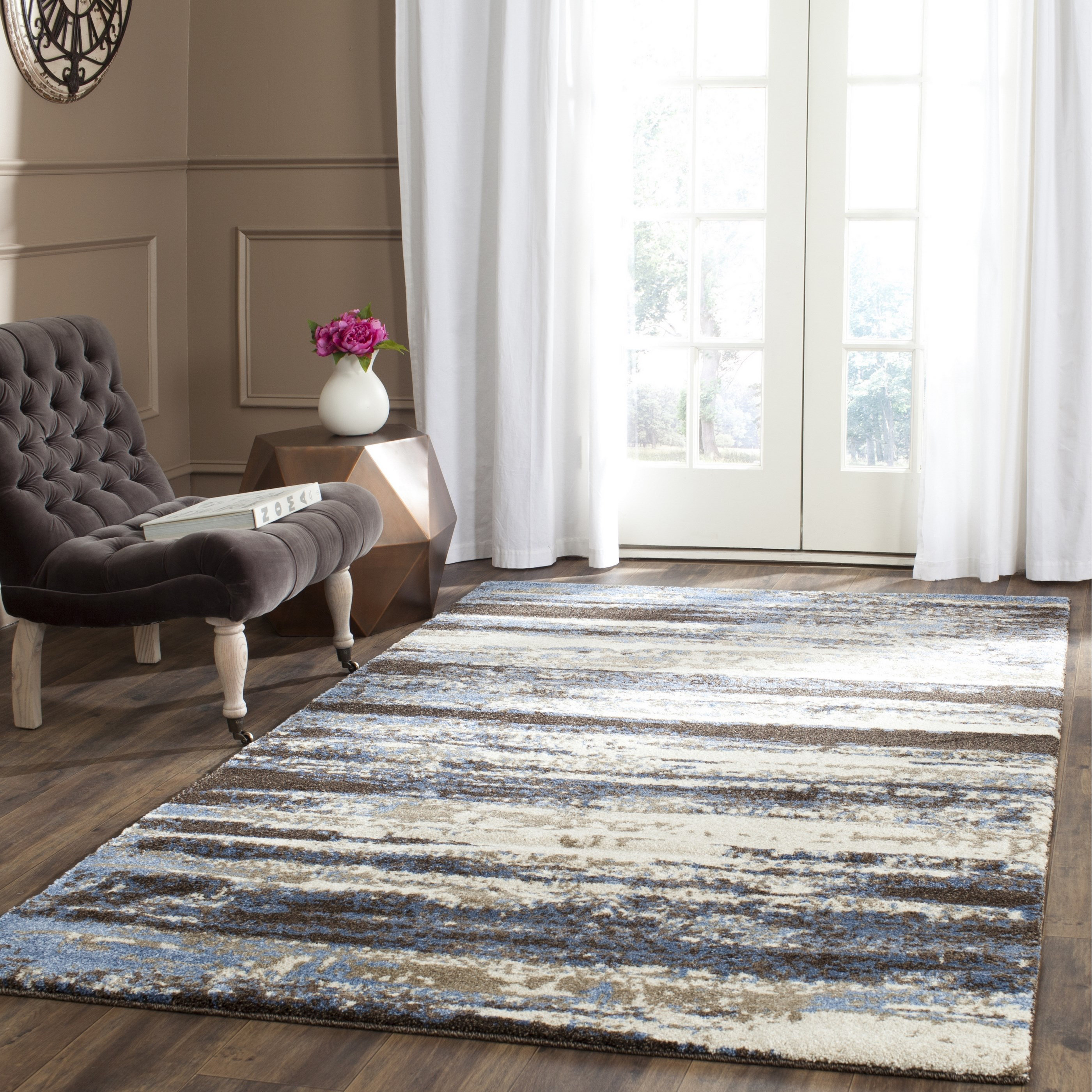 Loon peak pine brook hill cream blue area rug