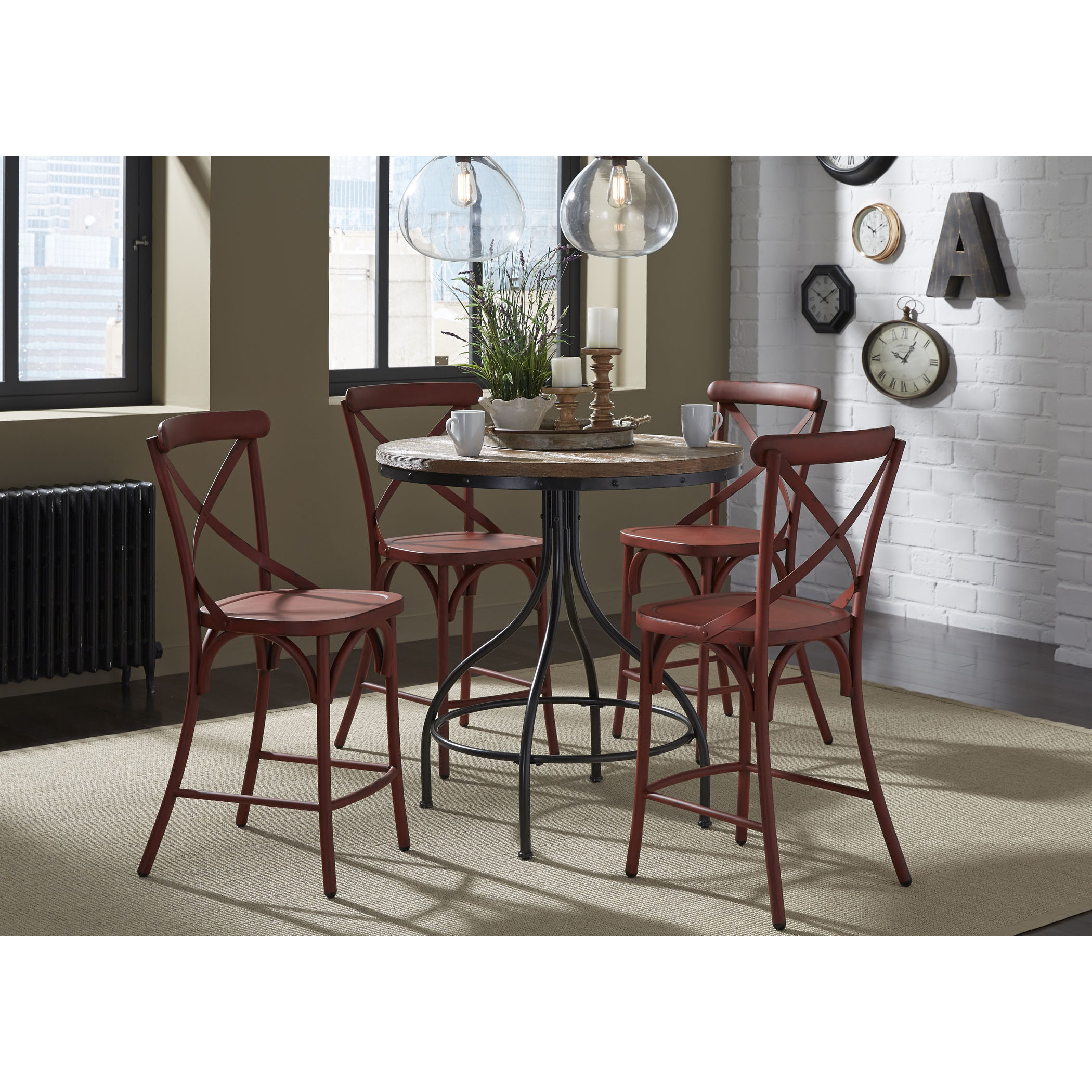 T Austin Design Round Wood Pub Table Reviews T Austin Design Reg Round Wood Pub Table