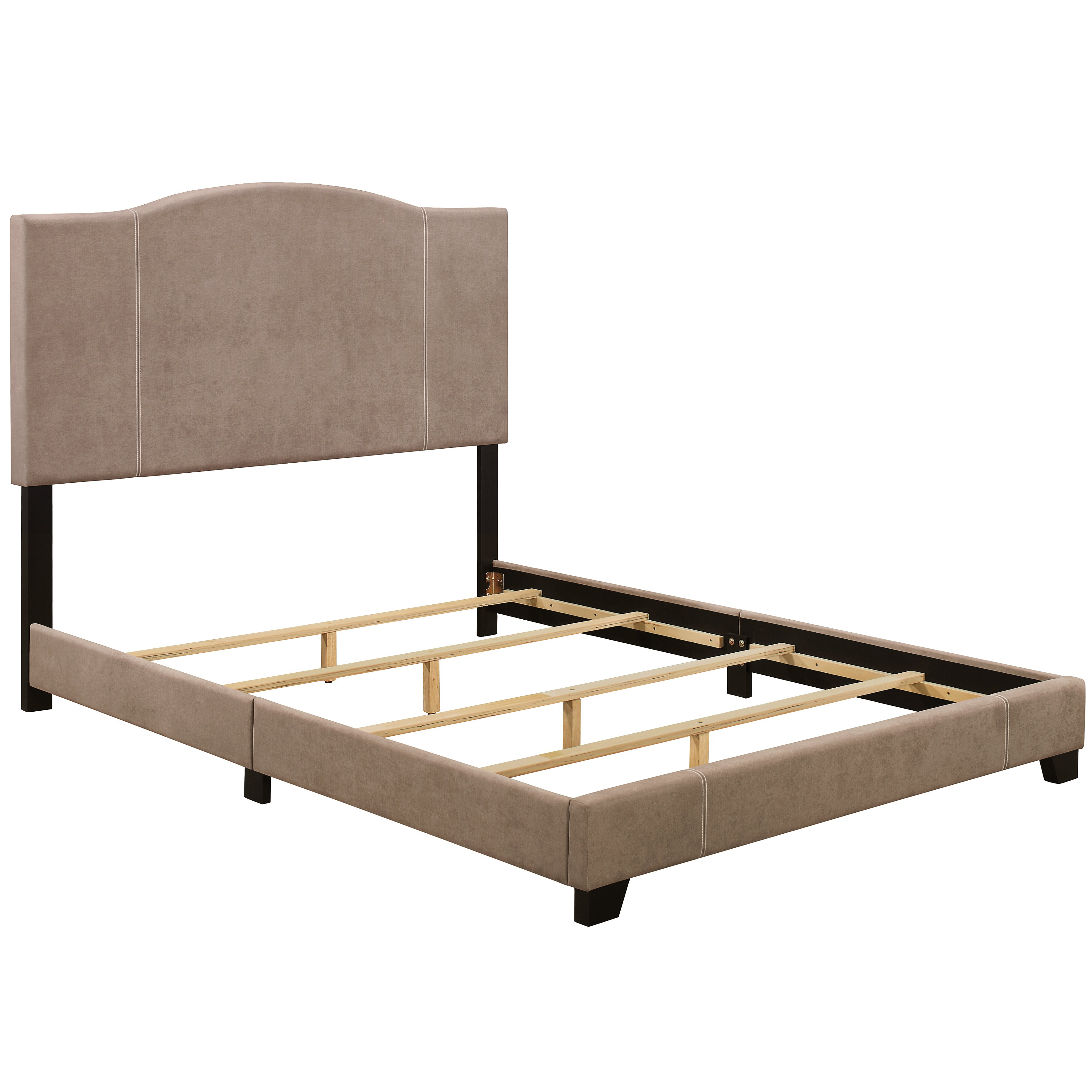 Etna Modified Camel Back Upholstered Panel Bed | Joss & Main