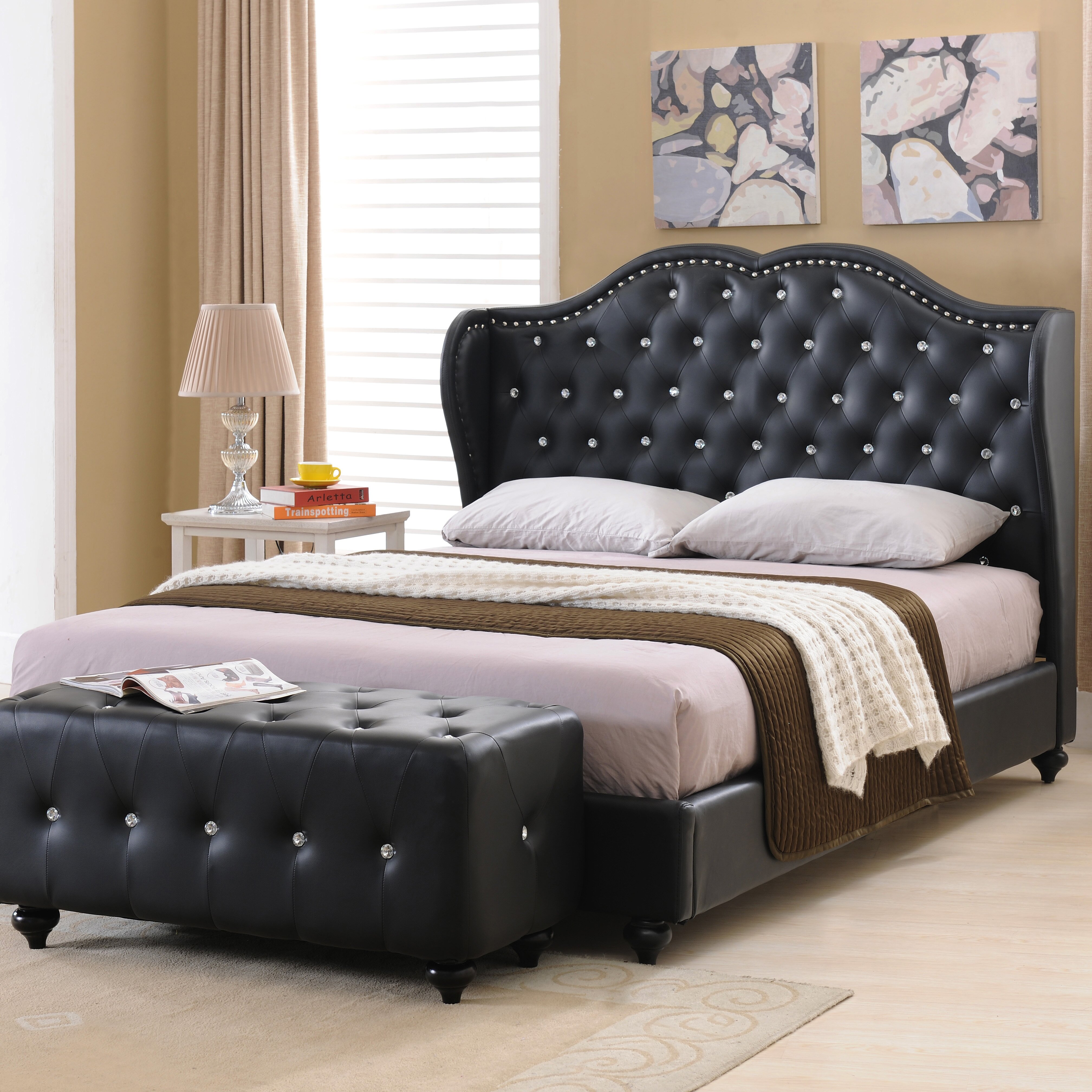 House of Hampton Upholstered Platform Bed & Reviews | Wayfair