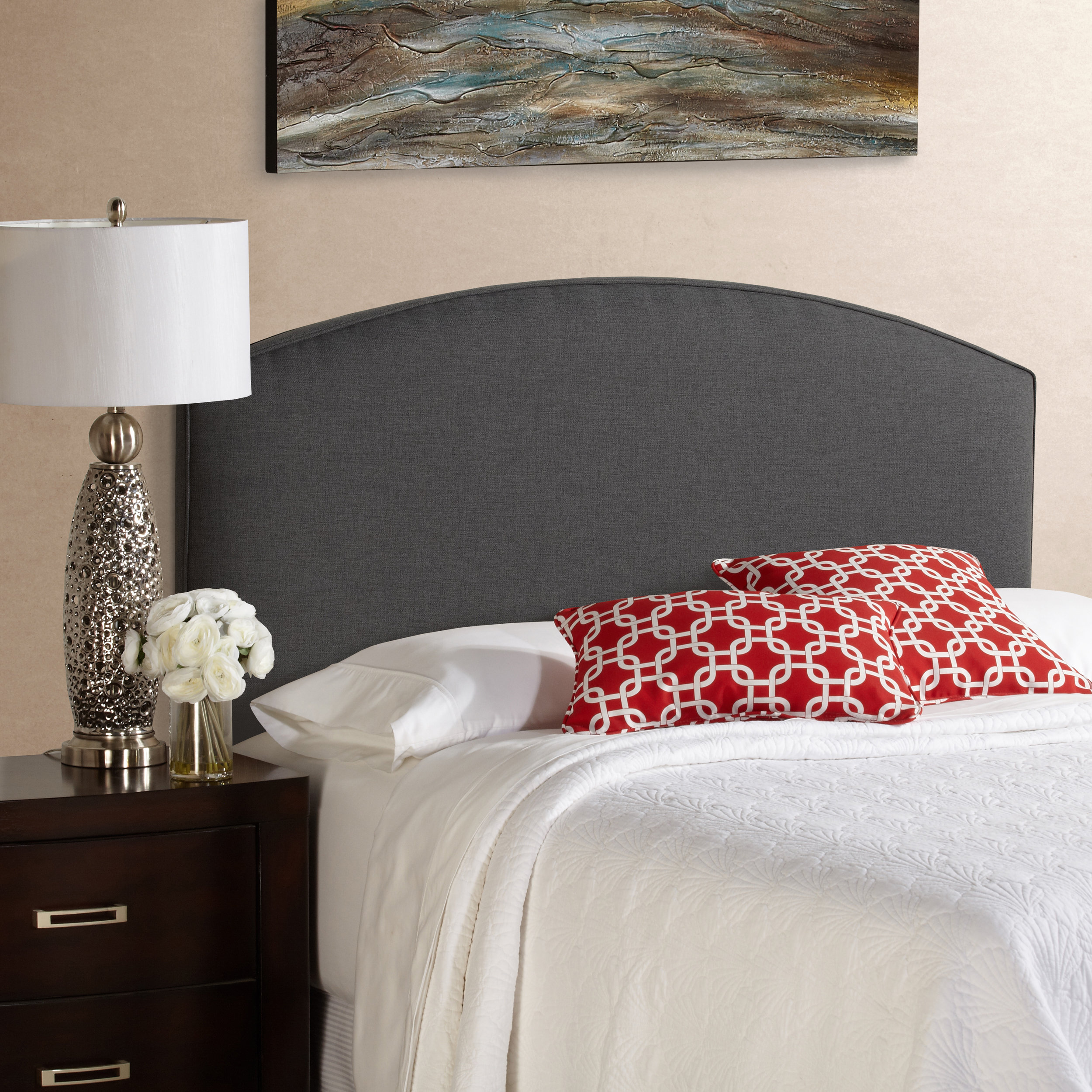 House of hampton kara upholstered panel headboard