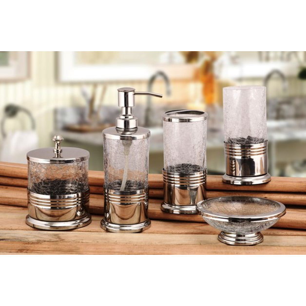 Fashion Home Trident 5 Piece Bathroom Accessory Set Reviews Fashion Home Trident 5 Piece Bathroom Accessory Set
