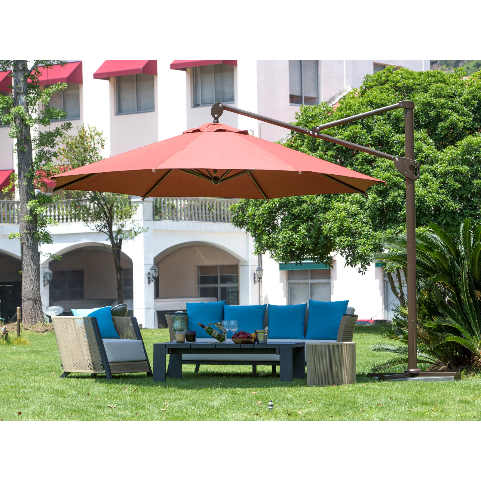 Abba Patio 11 Cantilever Umbrella Reviews Wayfair Abba Patio 11 Cantilever Umbrella