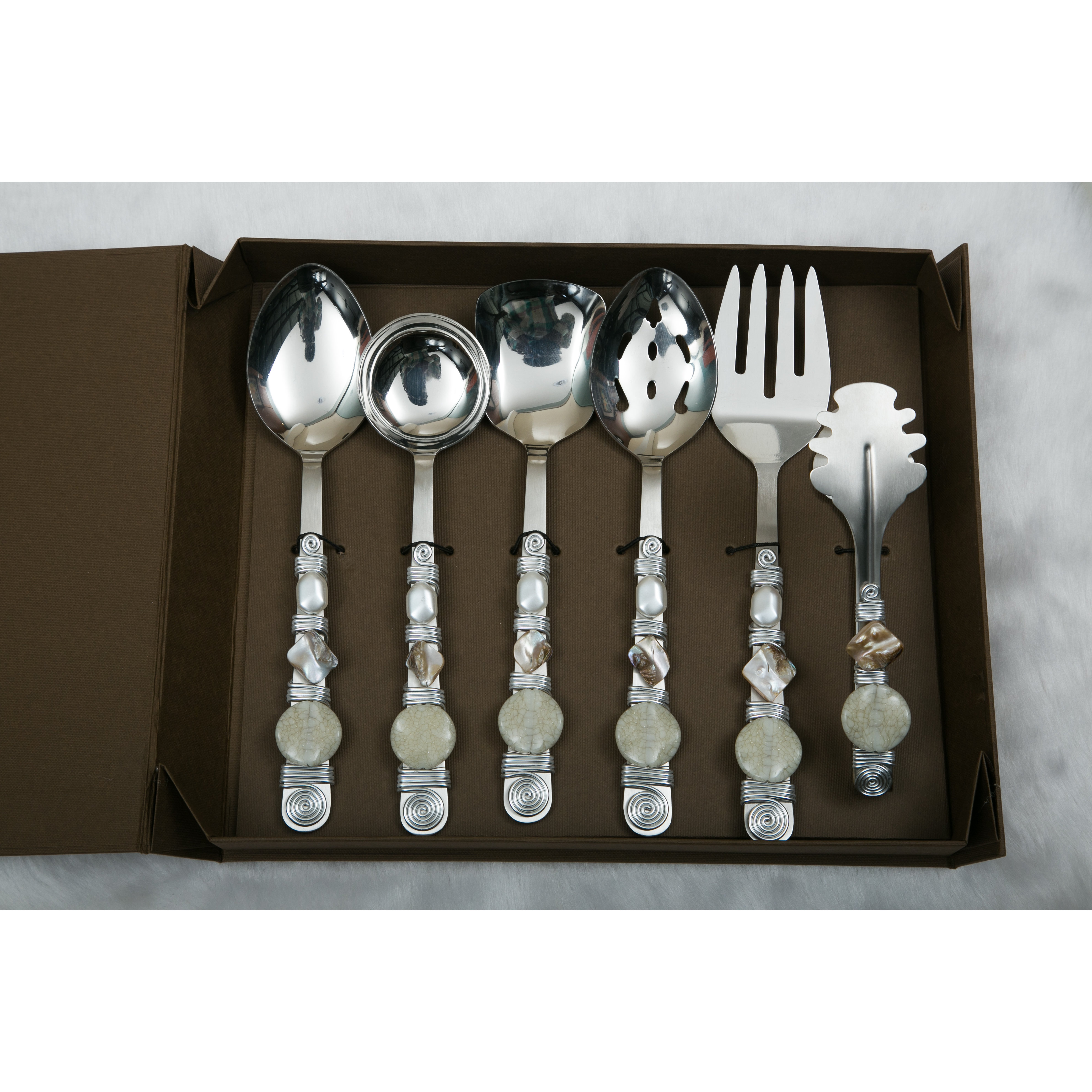 Filigree 6 Piece Hostess / Serving Set Wayfair
