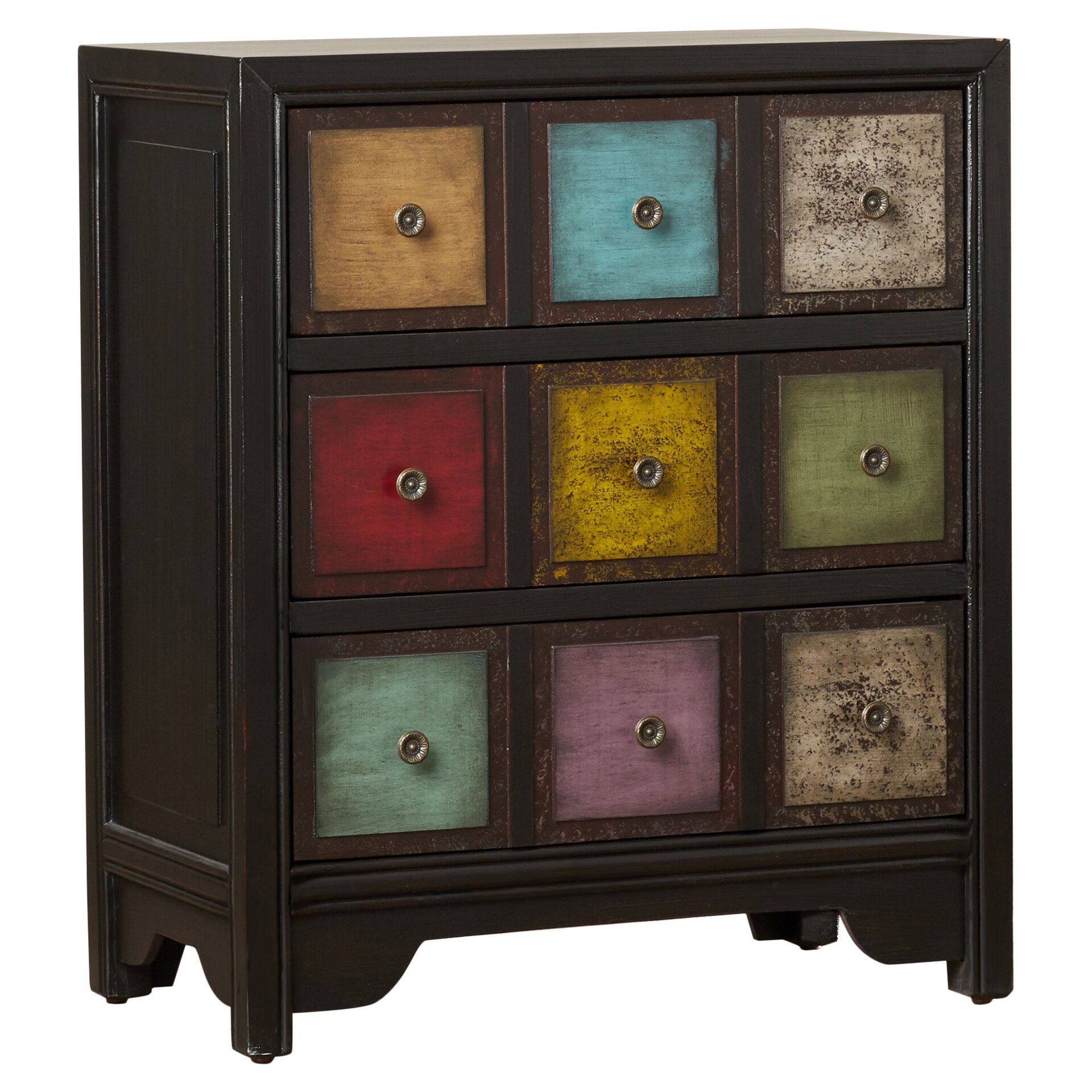 Bungalow RoseÃ¢Â„Â¢ Jerry 3 Drawer Accent Chest & Reviews | Wayfair - Bungalow Rose™ Jerry 3 Drawer Accent Chest