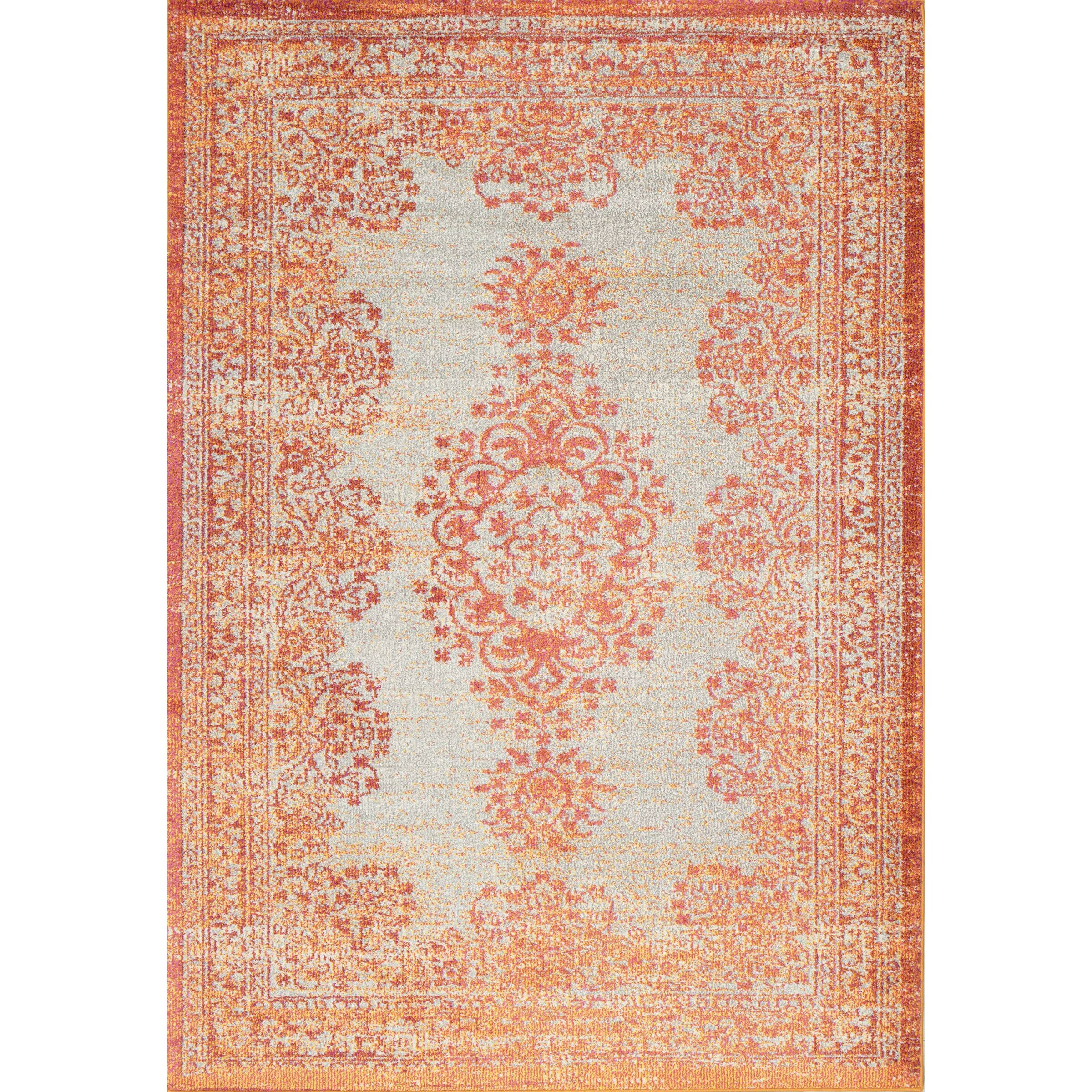 orange area rug