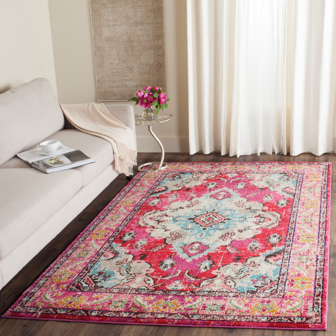 Bungalow Rose Crosier Pink Area Rug & Reviews Wayfair