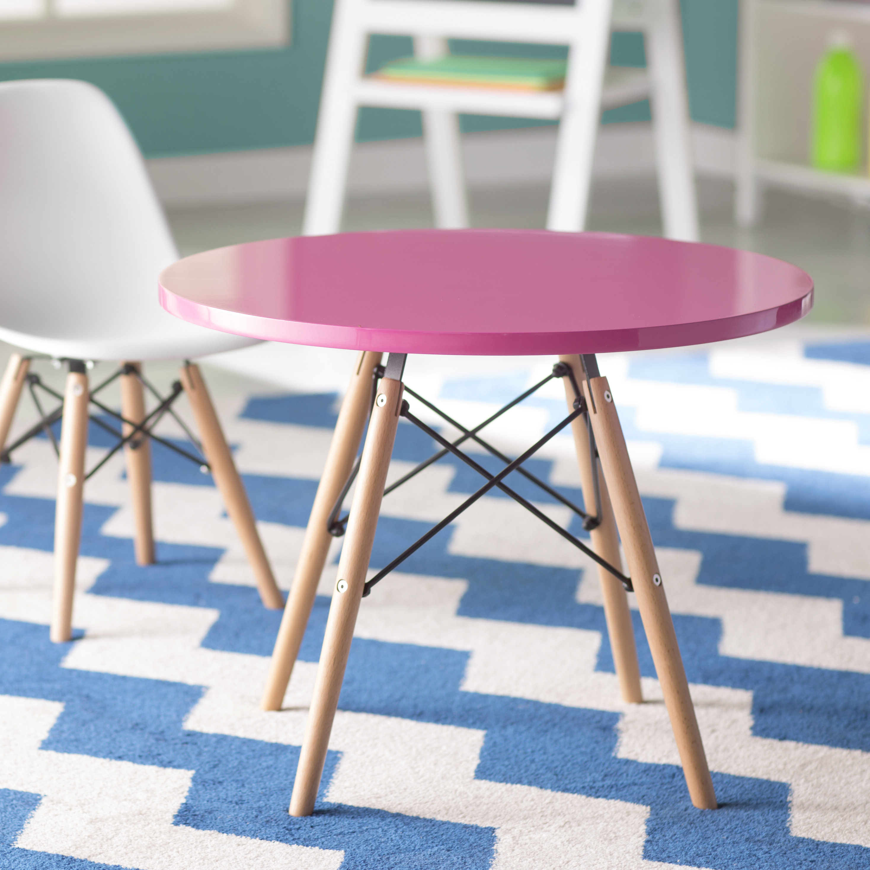 Mackenzie Kids Round Writing Table Reviews Allmodern Viv Rae Trade Mackenzie Kids Round Writing Table