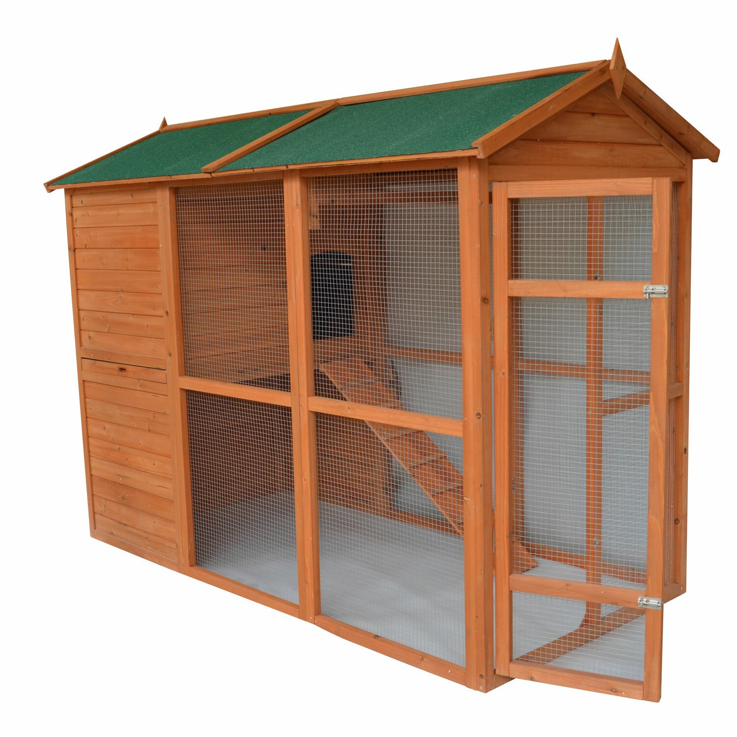 Pawhut Deluxe Large Backyard Chicken Coop with Outdoor Run 