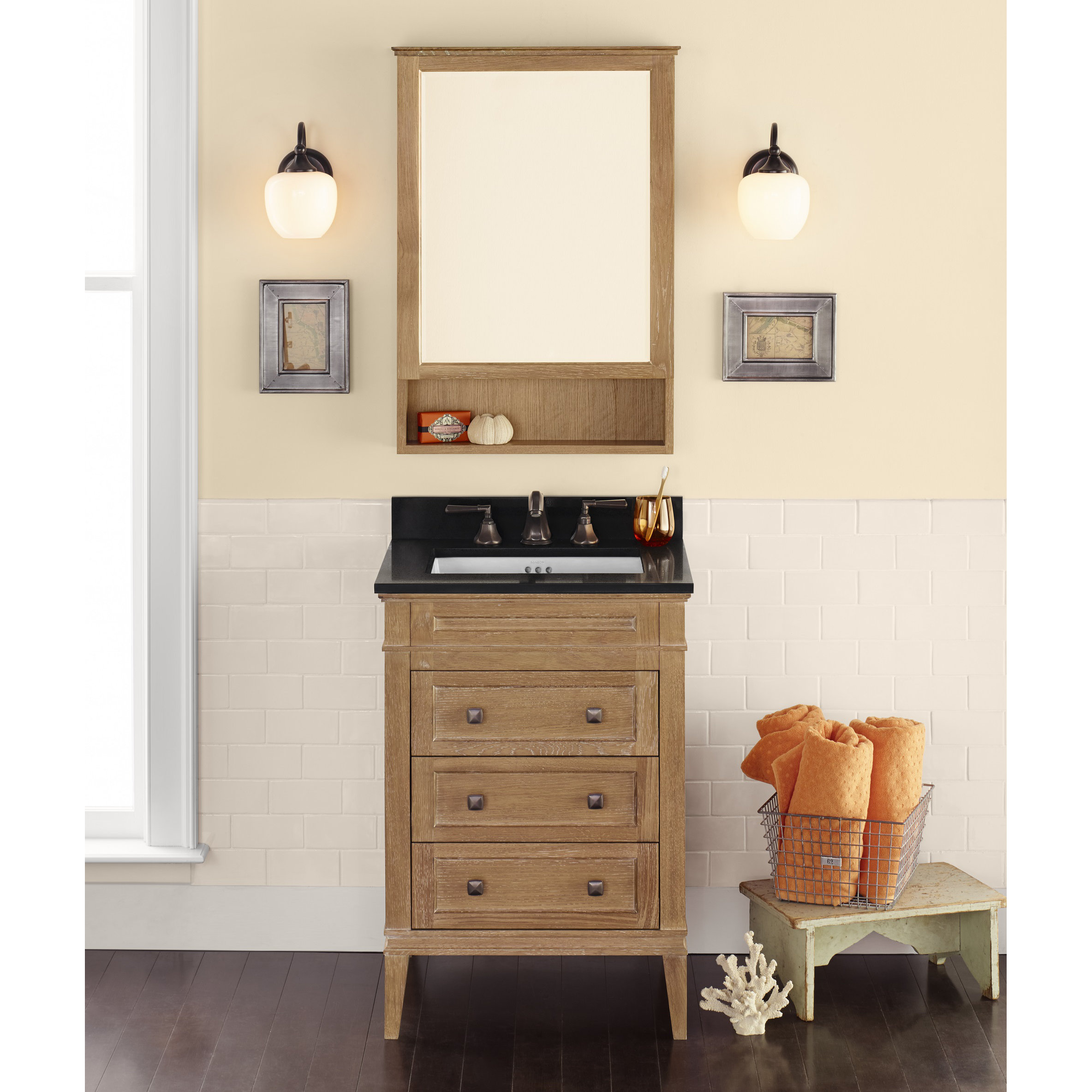 Ronbow Laurel 24" Single Bathroom Vanity Set with Mirror Wayfair