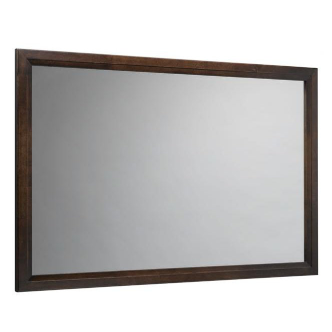 Ronbow Transitional 60" x 39" Solid Wood Framed Bathroom Mirror in Café