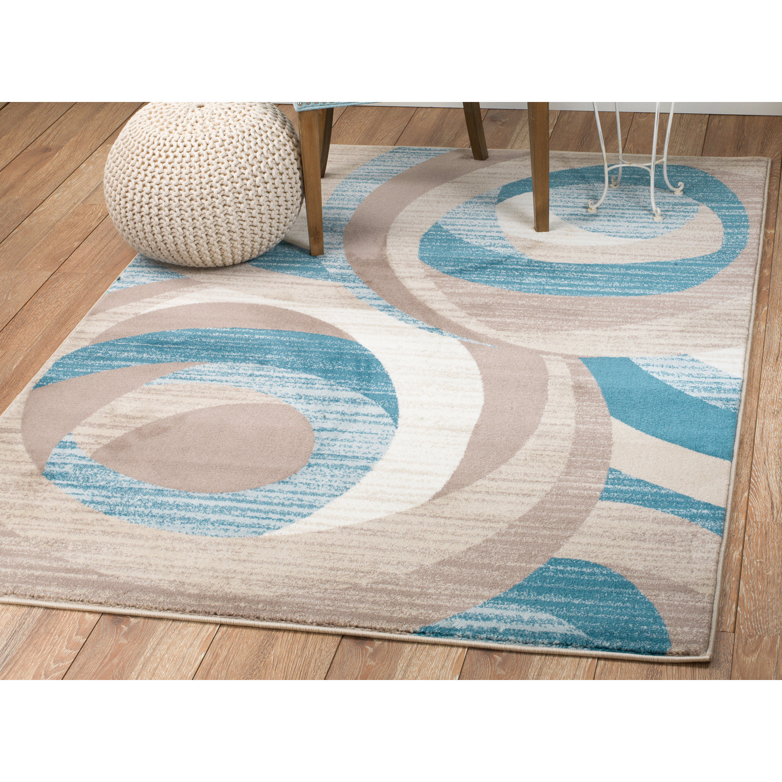 Rug and Decor Inc. Summit Blue/Brown Area Rug & Reviews Wayfair.ca