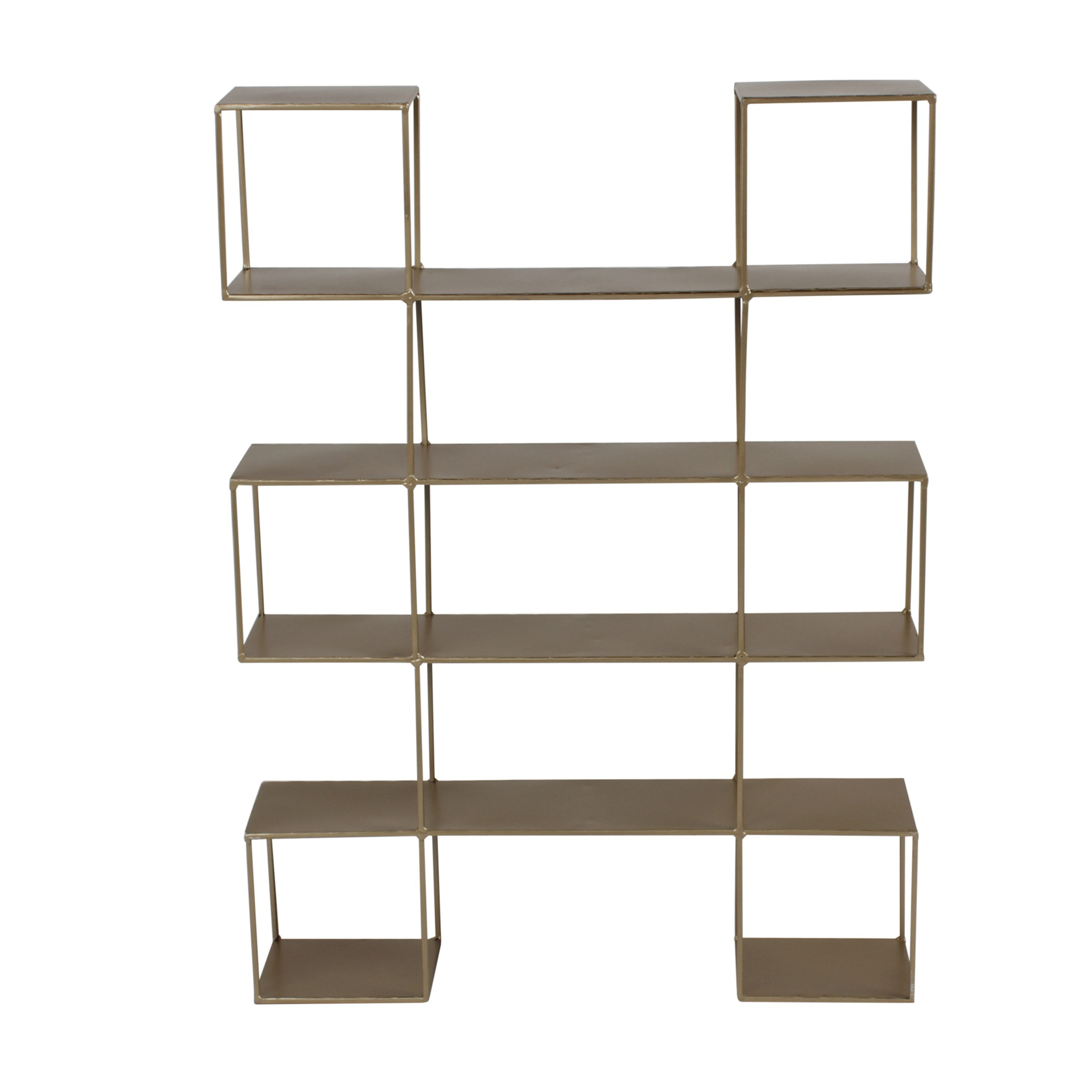 Kate and Laurel Tetbury Geometric Metal Floating Wall Shelf & Reviews