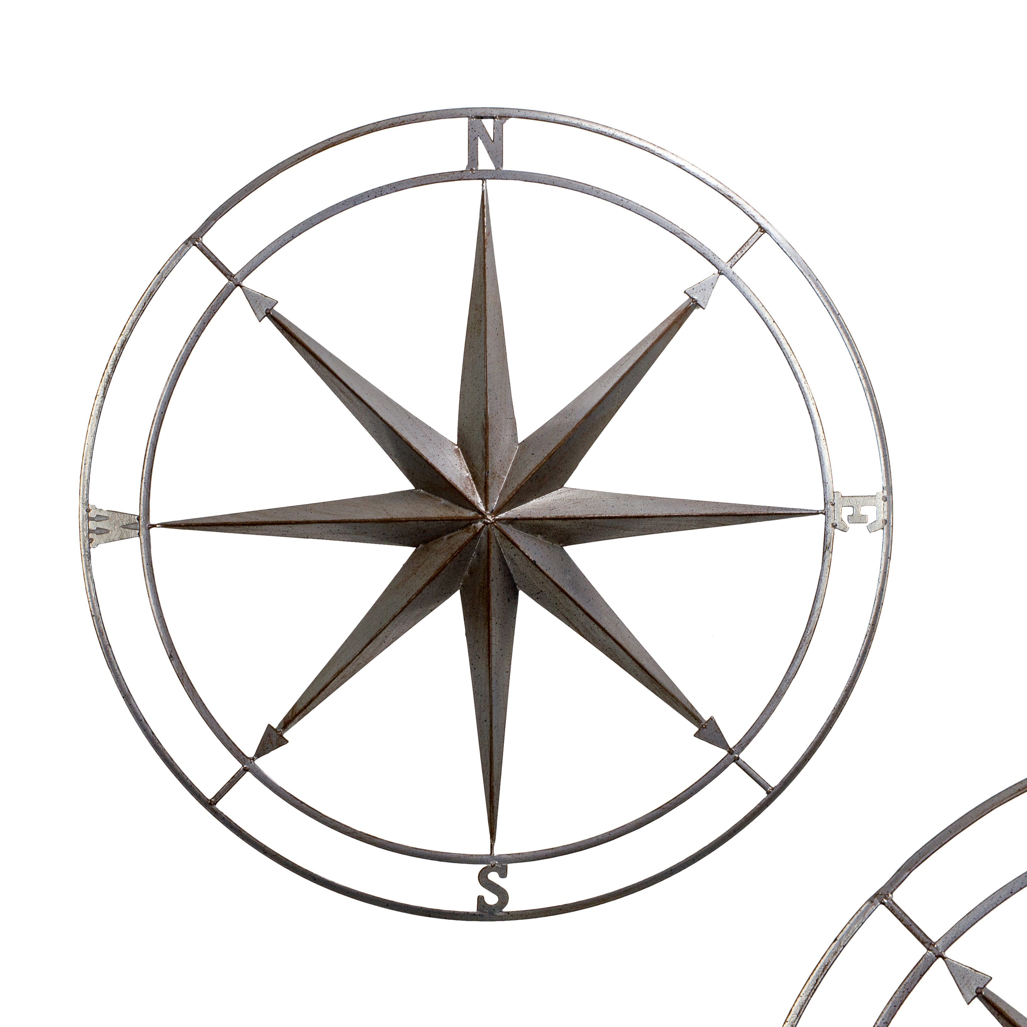 BayAccents Metal Nautical Compass Wall Décor & Reviews Wayfair