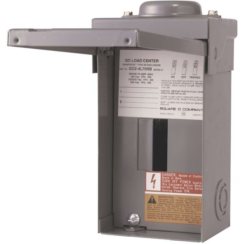 Square D 70 Amp Manual Transfer Switch with Main Lug Load Center | Wayfair