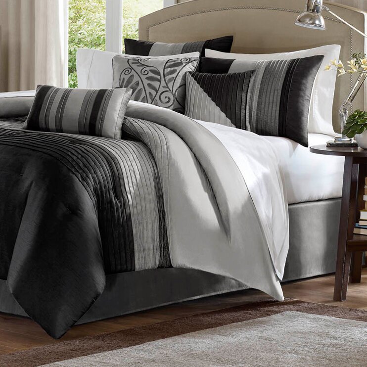 Madison Park Amherst Piece Reversible Comforter Set Reviews Wayfair