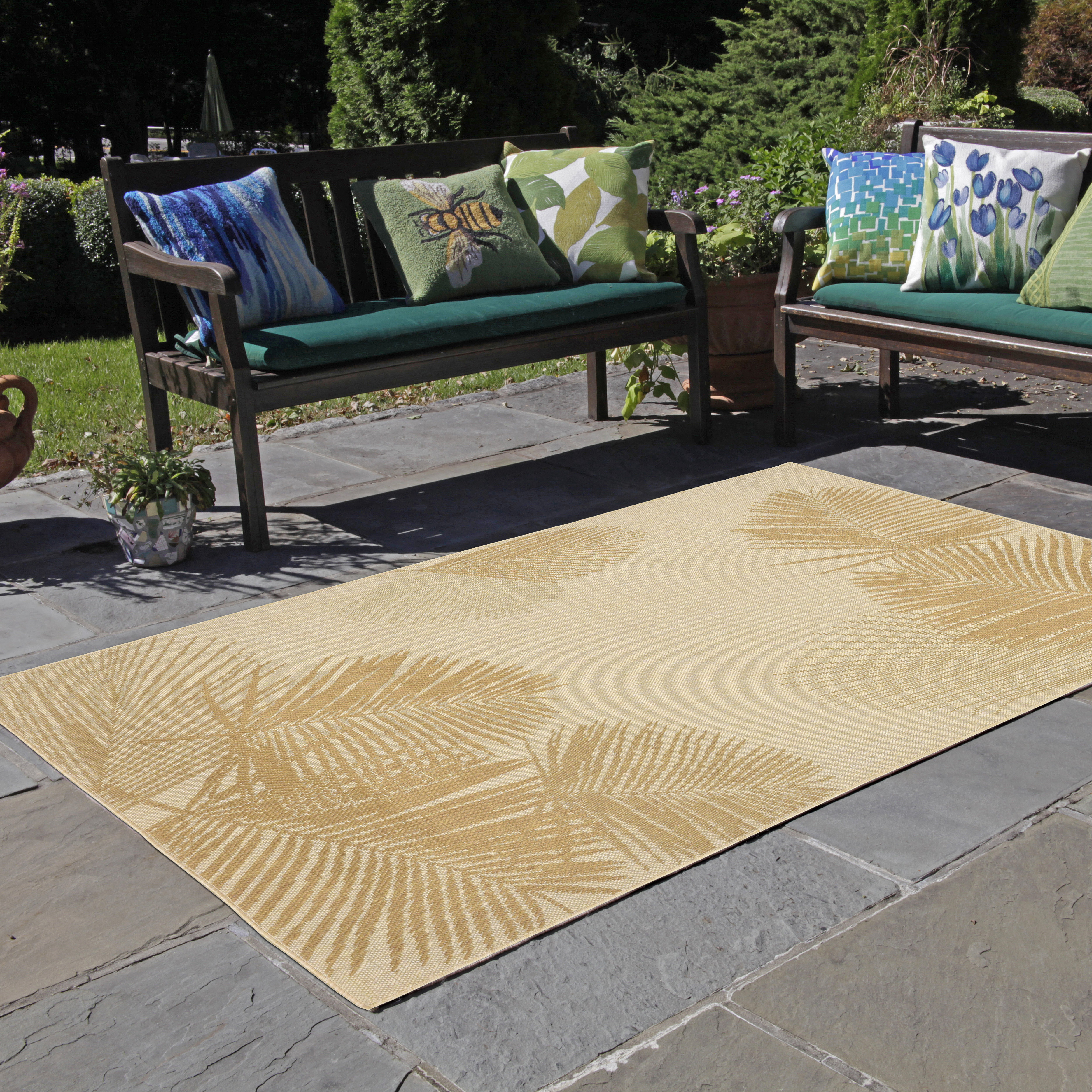 Bay Isle Home Sloane Palm Neutral Indoor/Outdoor Area Rug & Reviews Wayfair.ca