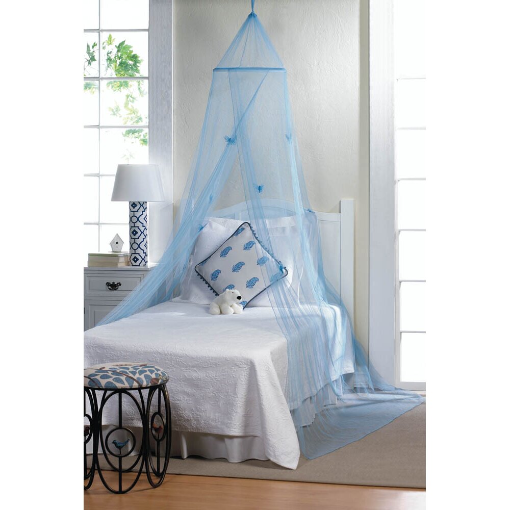 Zoomie Kids Blue Butterfly Bed Canopy & Reviews | Wayfair