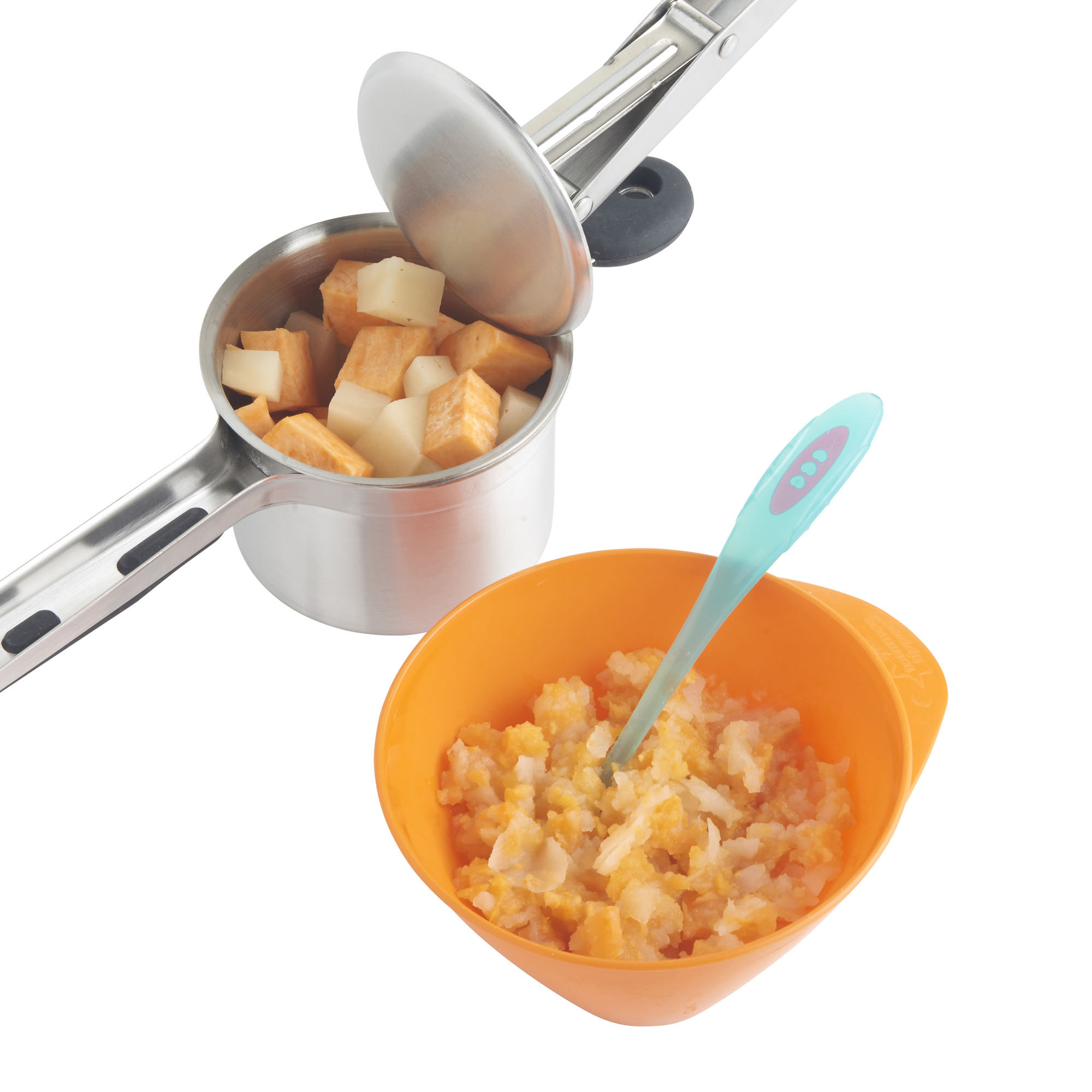 VonShef 4 Piece Stainless Steel Mash Potato Ricer Masher/Fruit Press