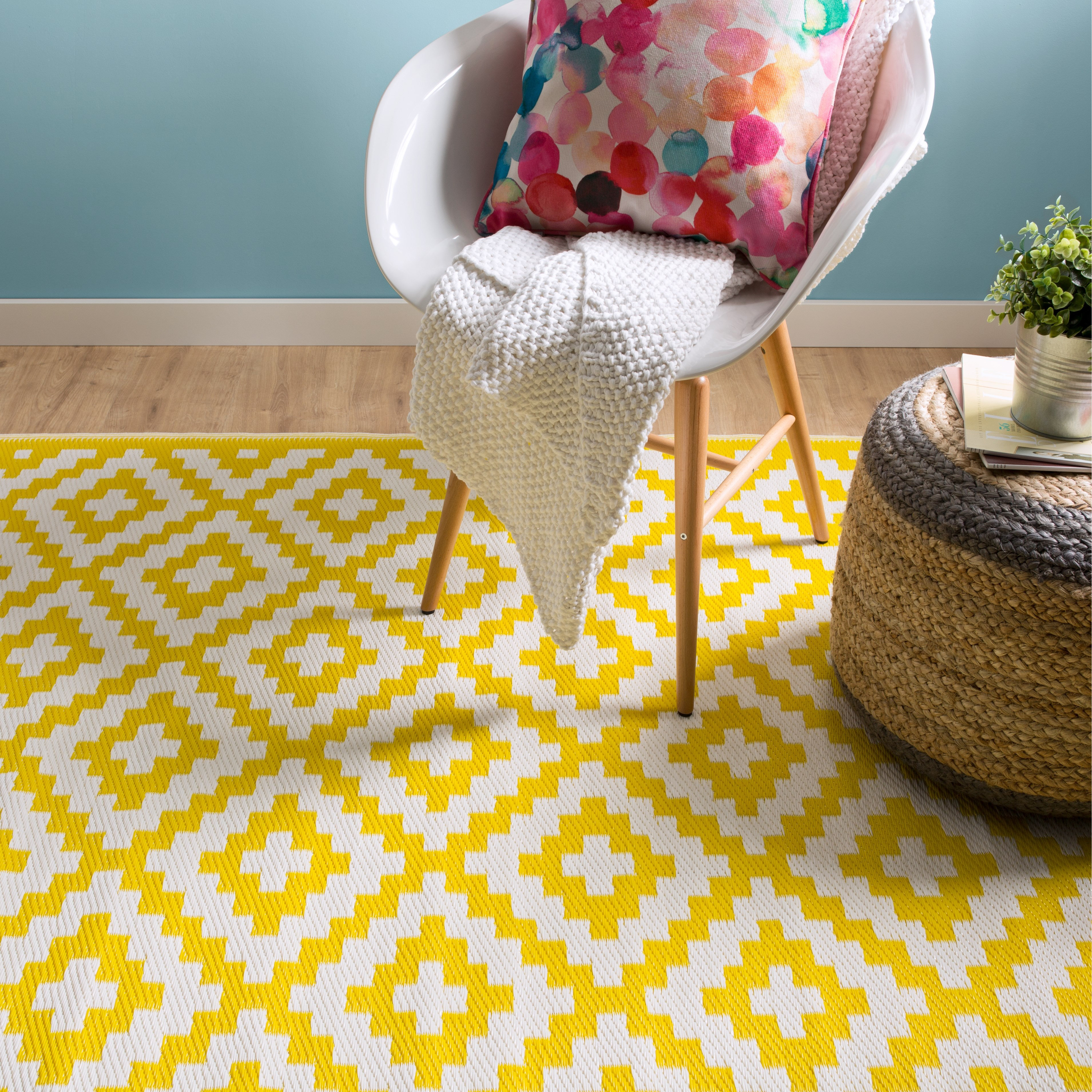 Riley Ave. Krista Yellow Outdoor Area Rug & Reviews Wayfair UK