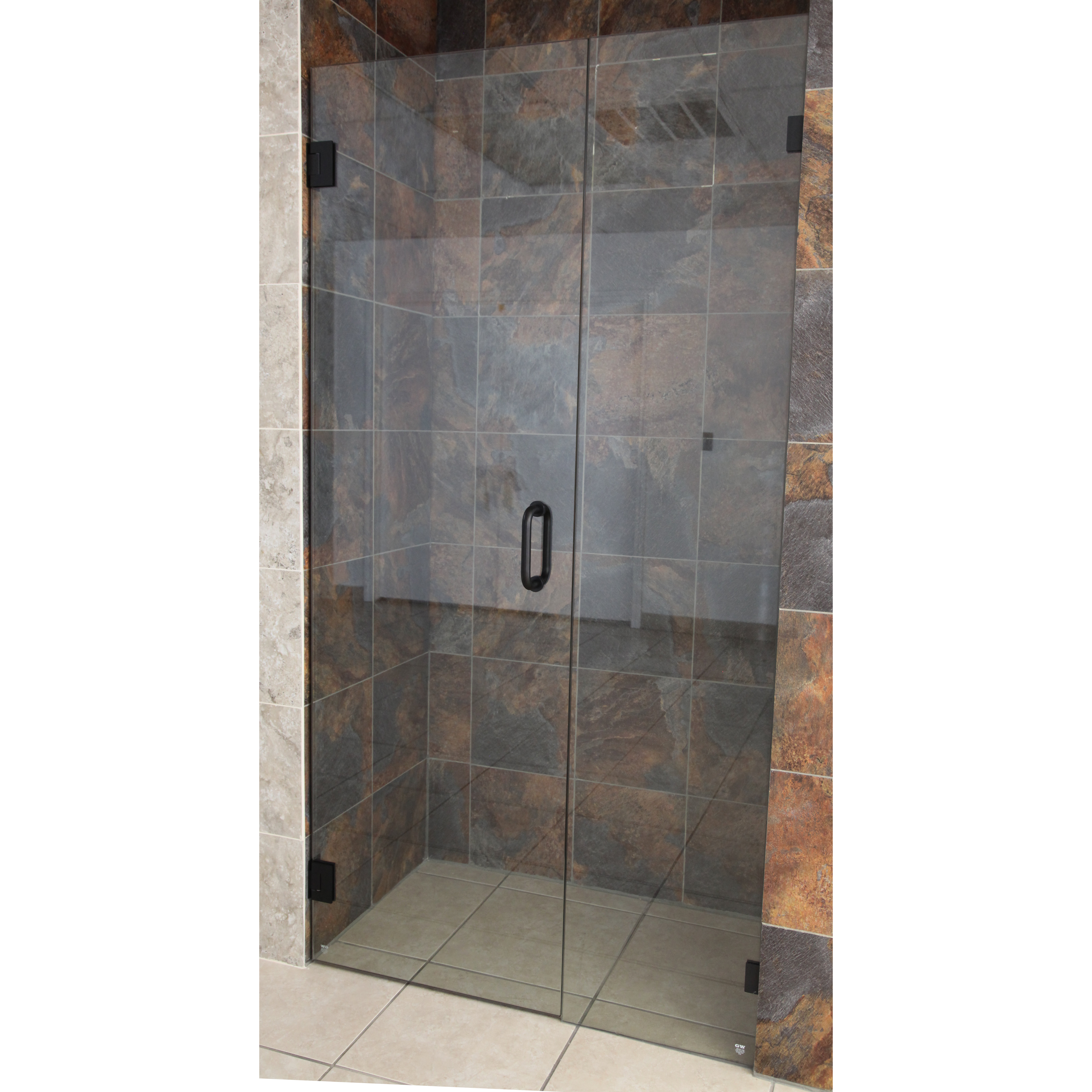 Glass Warehouse 58.5" x 78" Hinged Frameless Shower Door & Reviews