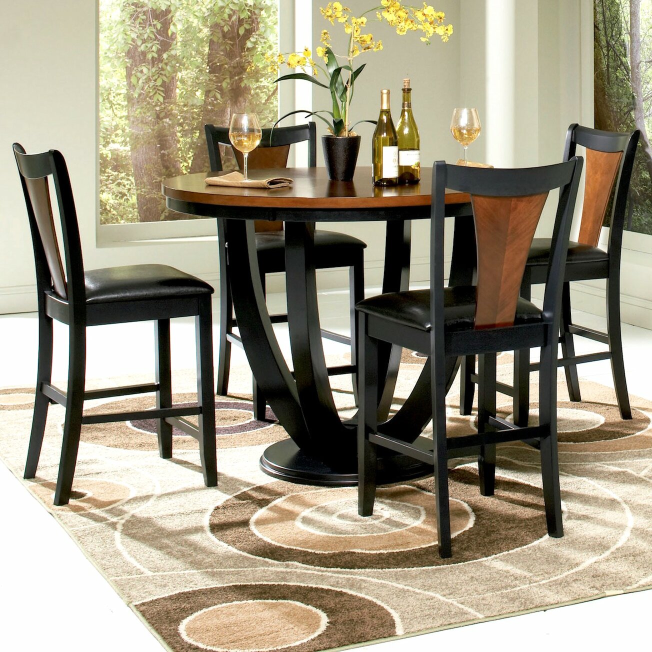 Infini Furnishings Mayer 5 Piece Counter Height Dining Set ...  Infini Furnishings Mayer 5 Piece Counter Height Dining Set