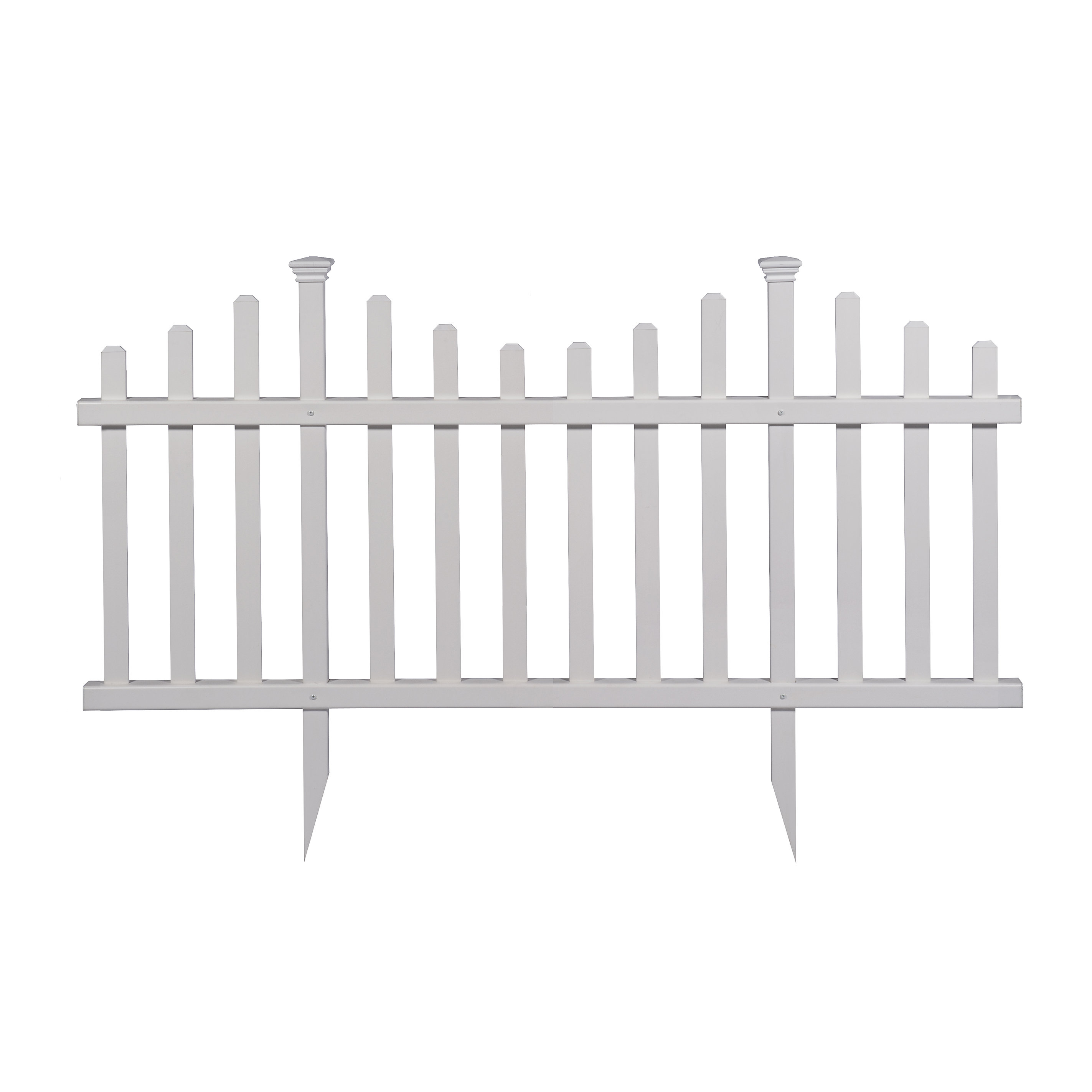 Zippity Outdoor Products Madison No Dig Vinyl Picket Garden Fence