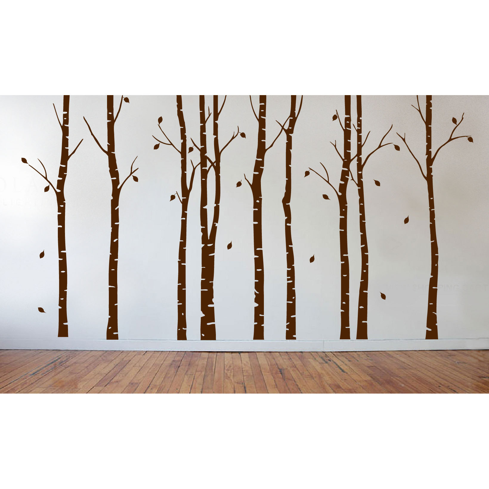 Innovative Stencils Birch Tree Forest Branches Wall Decal & Reviews