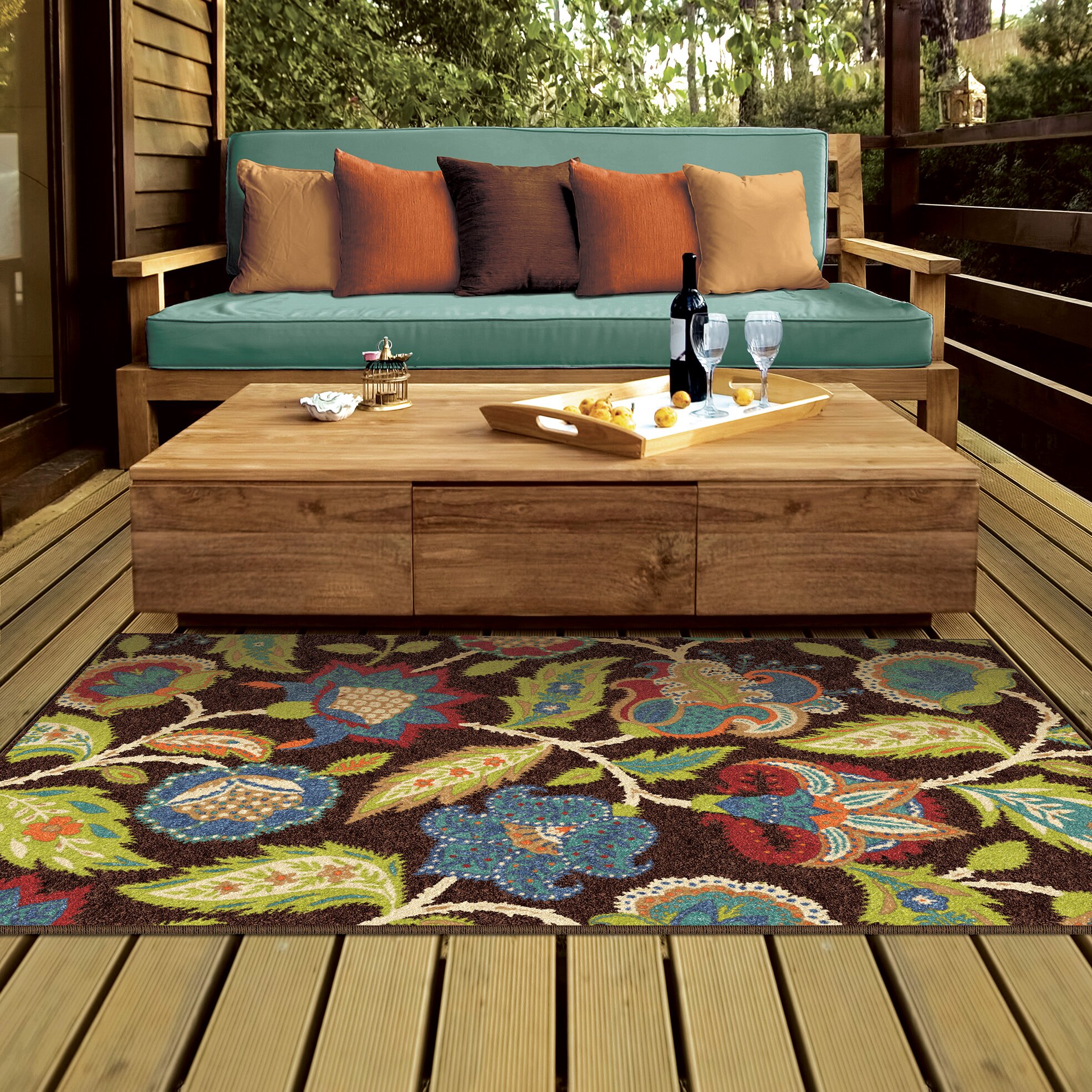 Threadbind Orwell Brown Indoor/Outdoor Area Rug & Reviews Wayfair