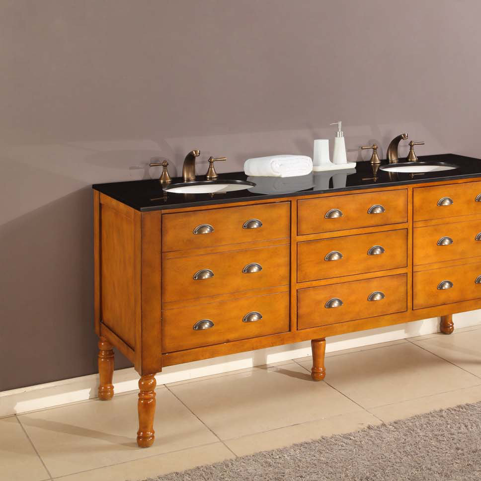 Direct Vanity Sink Harvest 70" Double Bathroom Vanity Set Wayfair