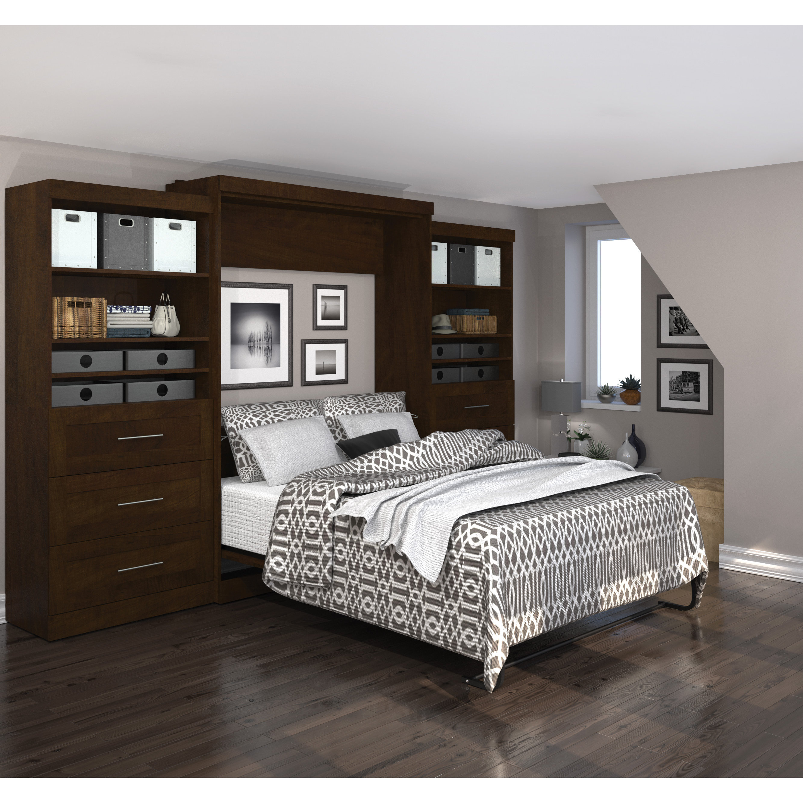 Latitude Run Sammy Queen Murphy Bed & Reviews Wayfair