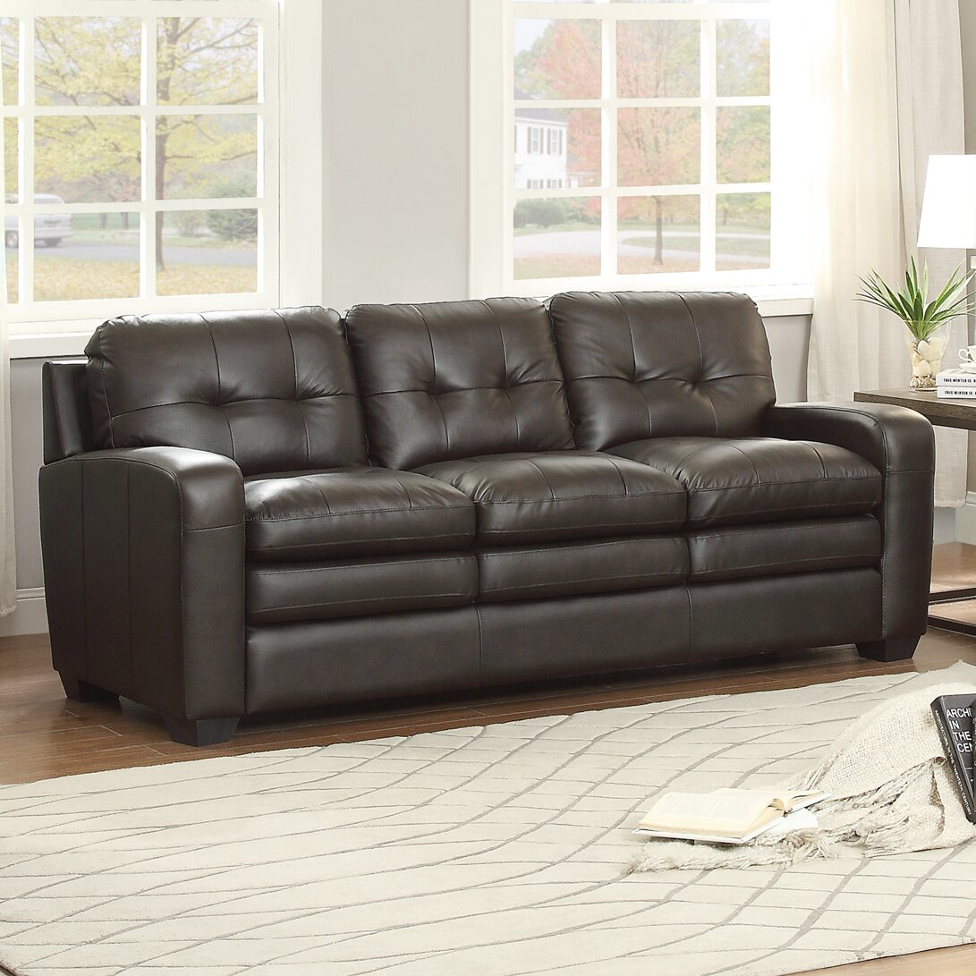 Latitude Run Doppler Leather Sofa & Reviews | Wayfair