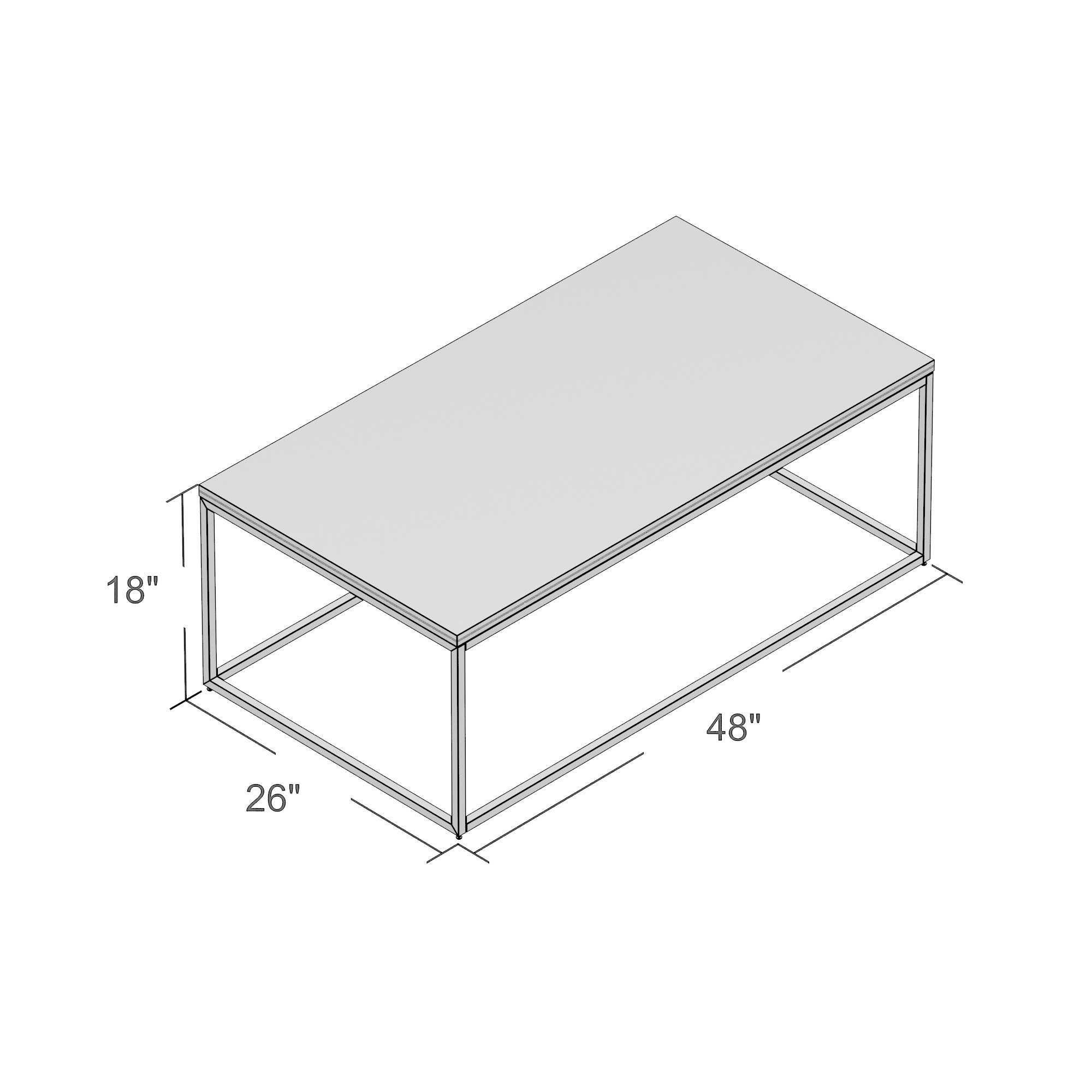 Latitude Run Alfreda Rectangular Coffee Table & Reviews Wayfair